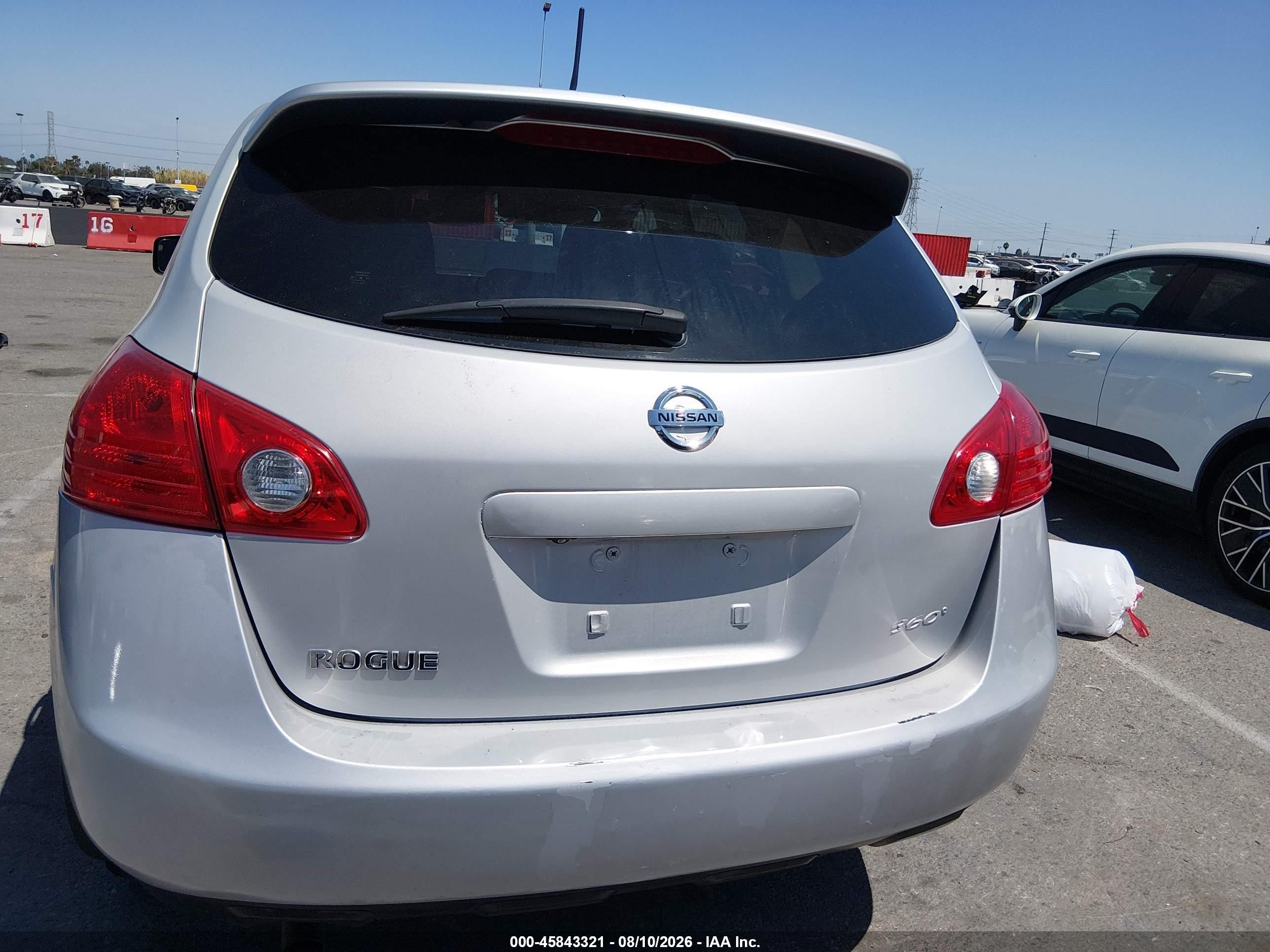2010 Nissan Rogue S Серебряный vin: JN8AS5MT9AW008052