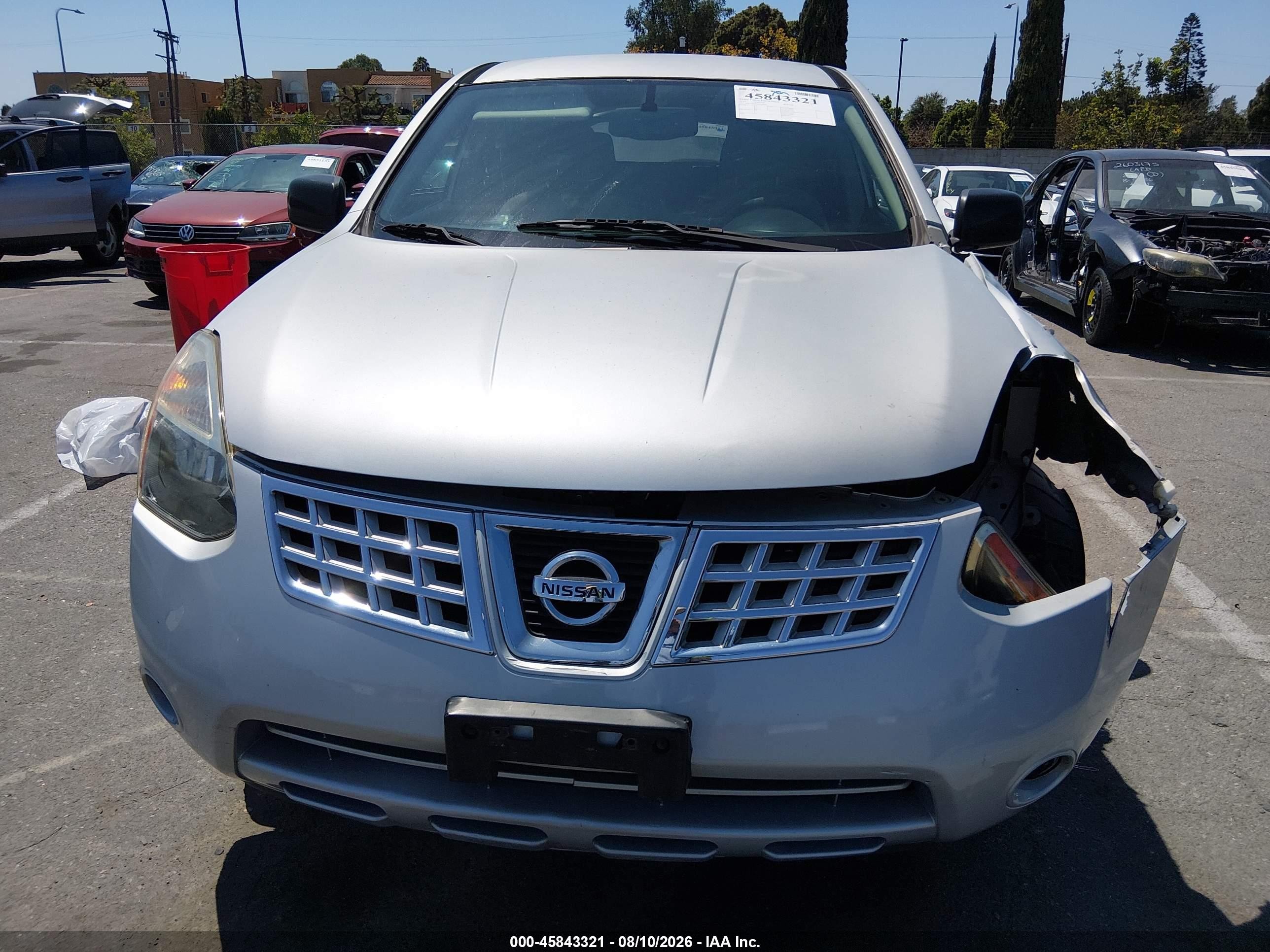 2010 Nissan Rogue S Серебряный vin: JN8AS5MT9AW008052
