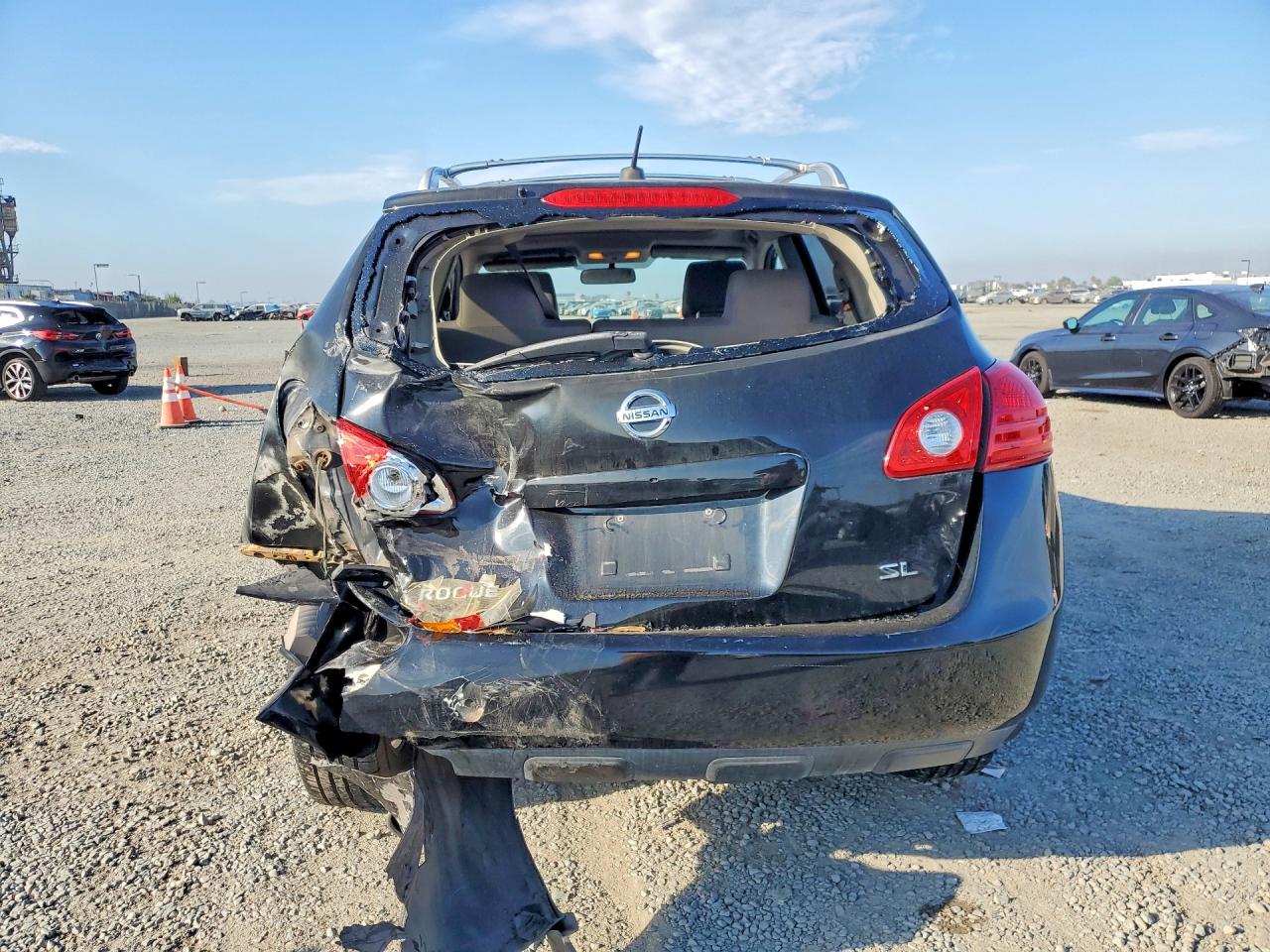 2010 Nissan Rogue Sl Black vin: JN8AS5MT9AW011016