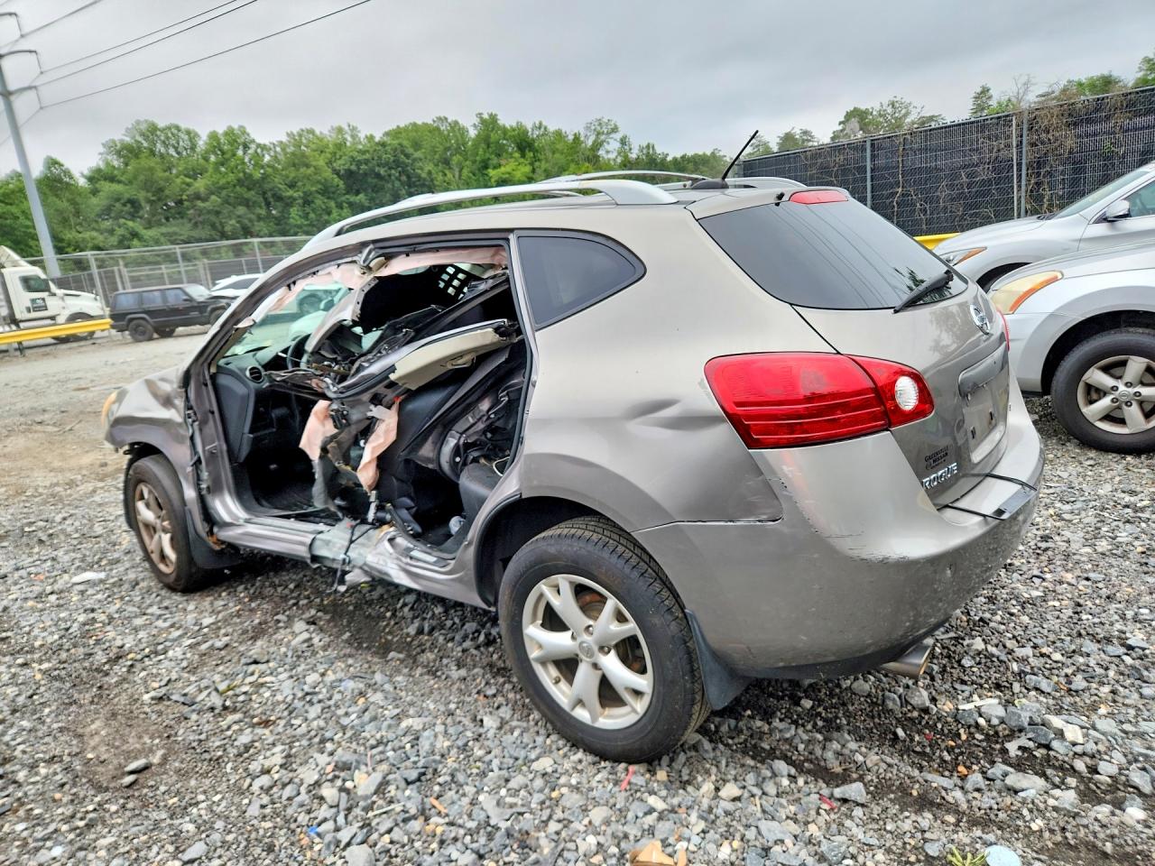 2010 Nissan Rogue Sl Серый vin: JN8AS5MT9AW017088