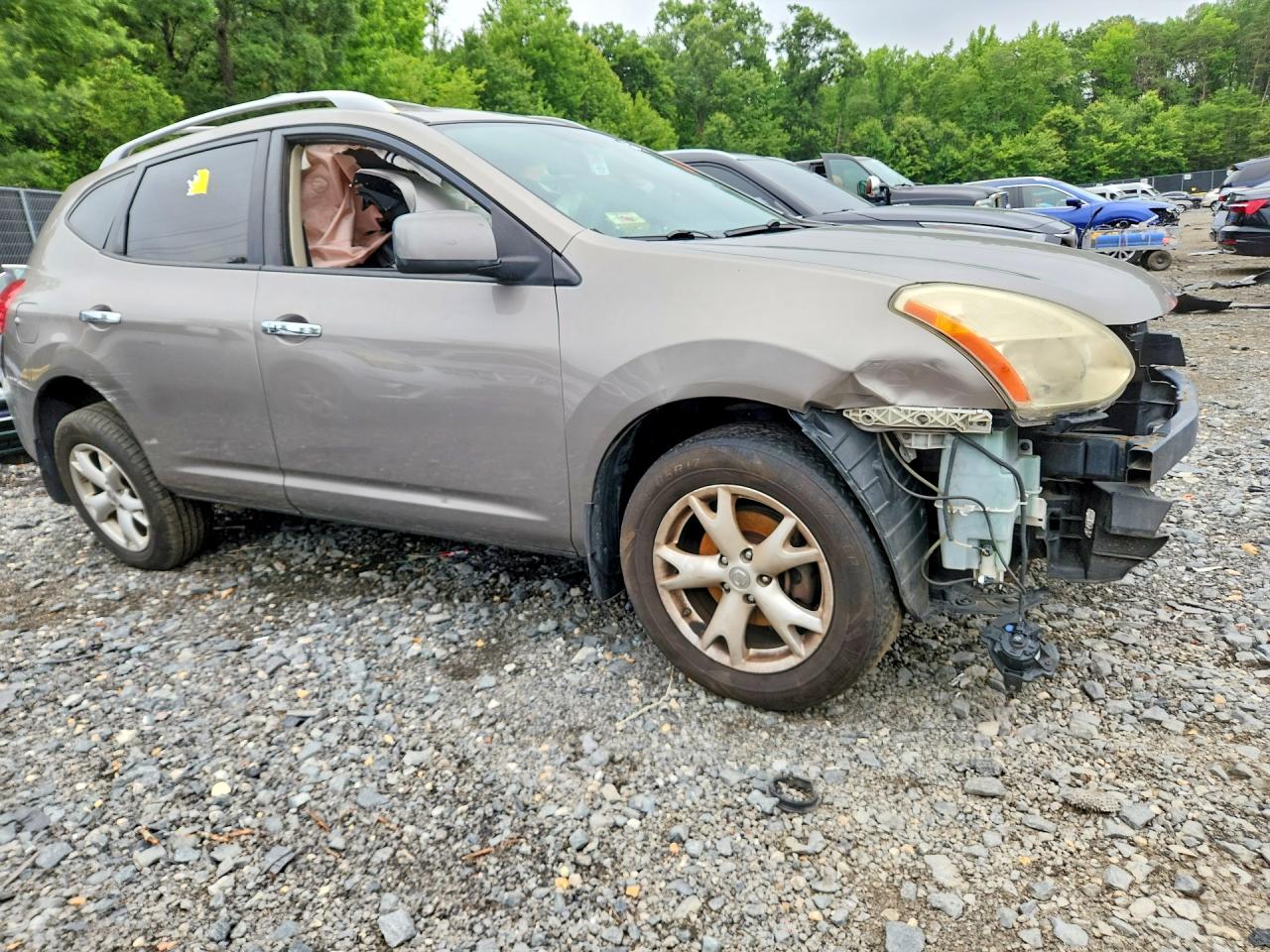 2010 Nissan Rogue Sl Серый vin: JN8AS5MT9AW017088