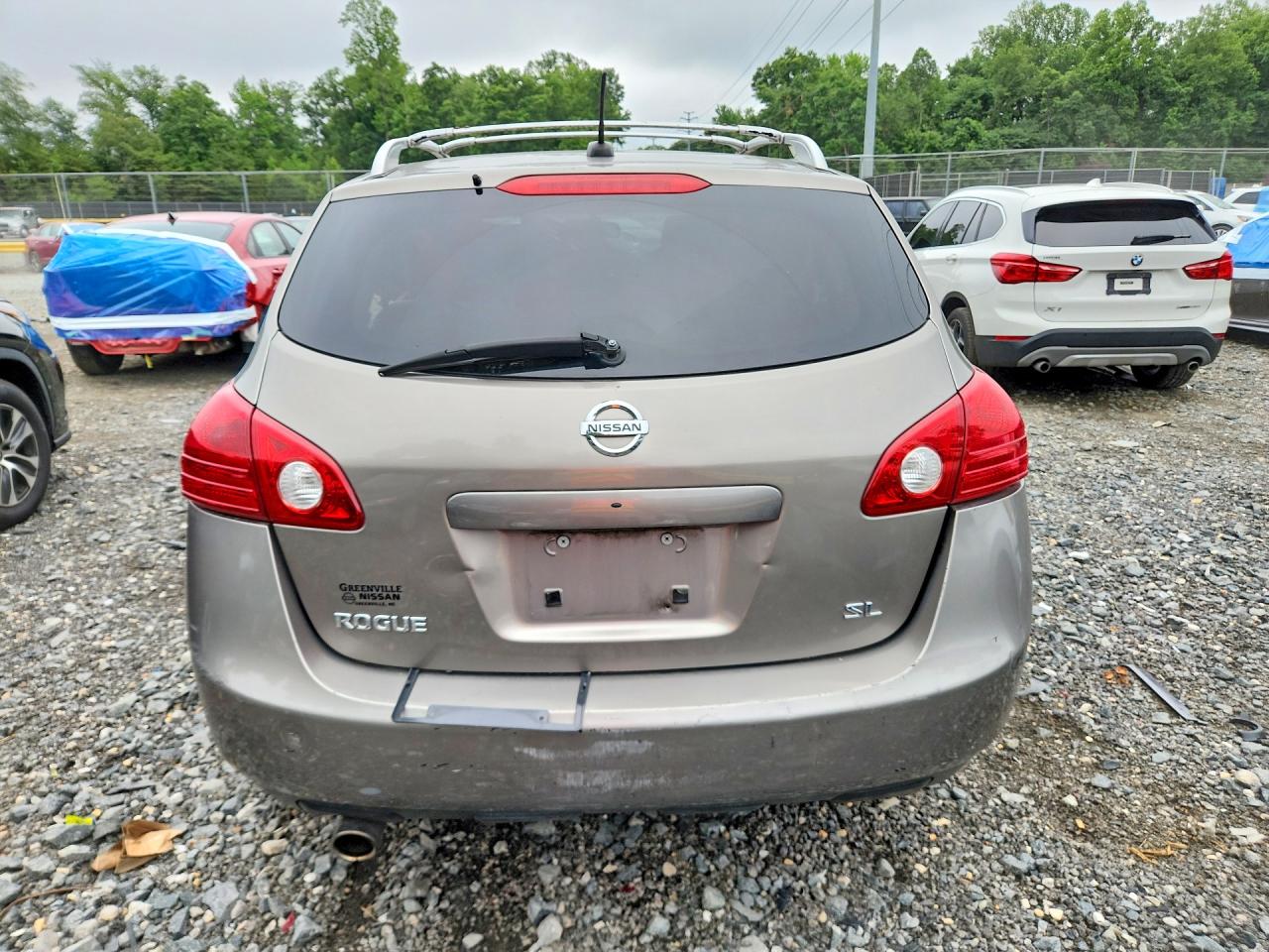 2010 Nissan Rogue Sl Серый vin: JN8AS5MT9AW017088
