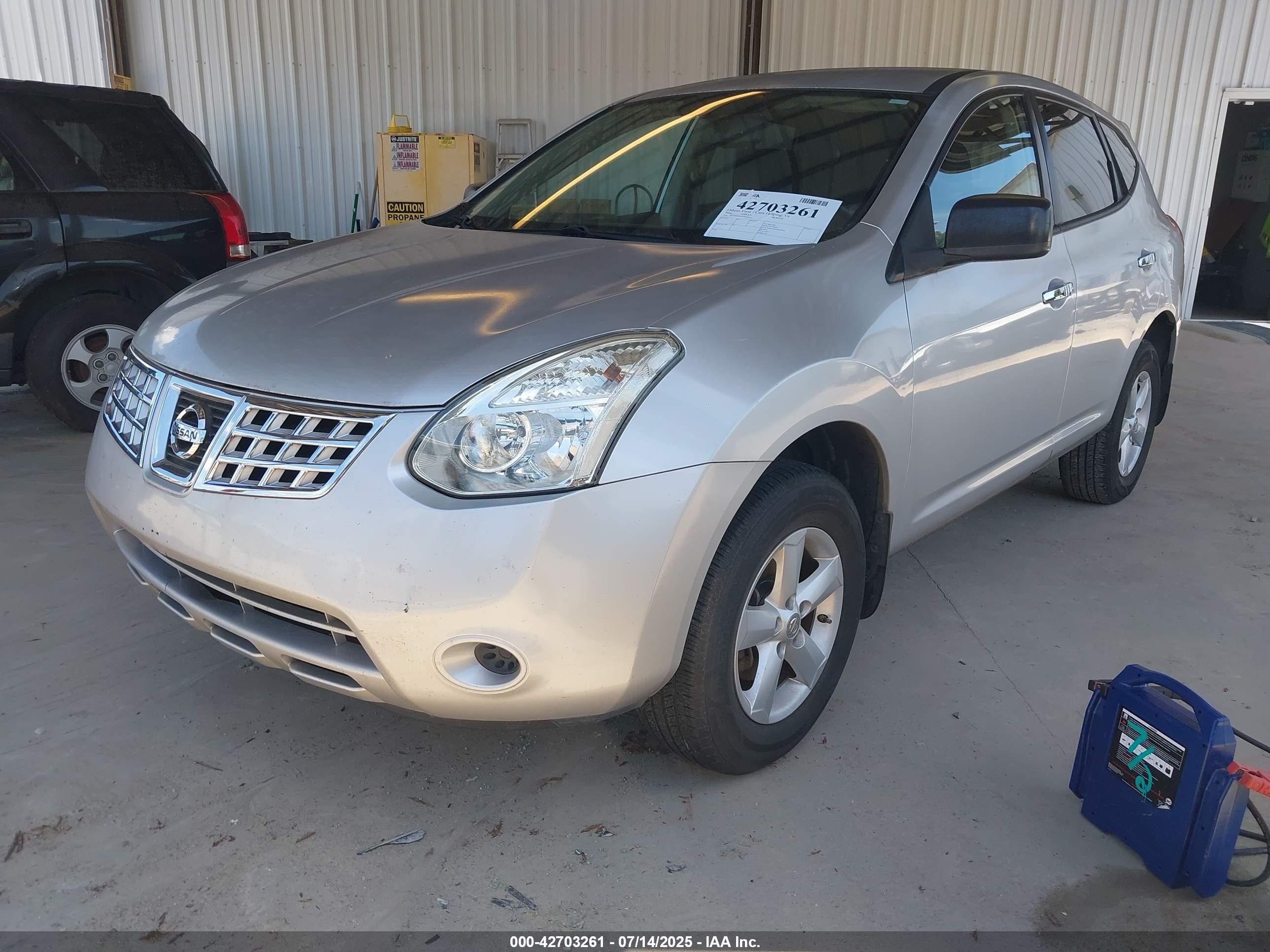 2010 Nissan Rogue S Silver vin: JN8AS5MT9AW020539