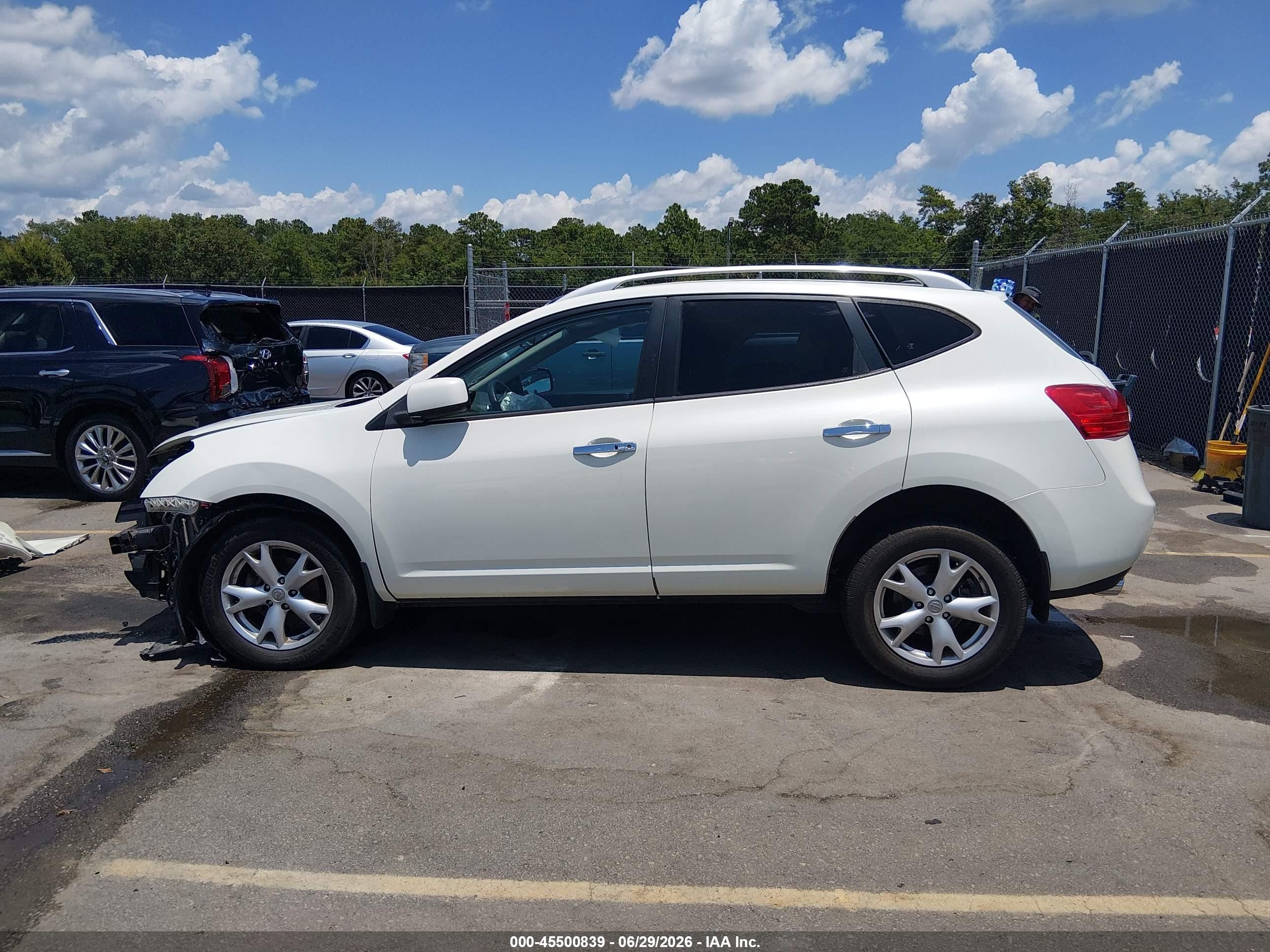 2010 Nissan Rogue Sl Белый vin: JN8AS5MT9AW025322