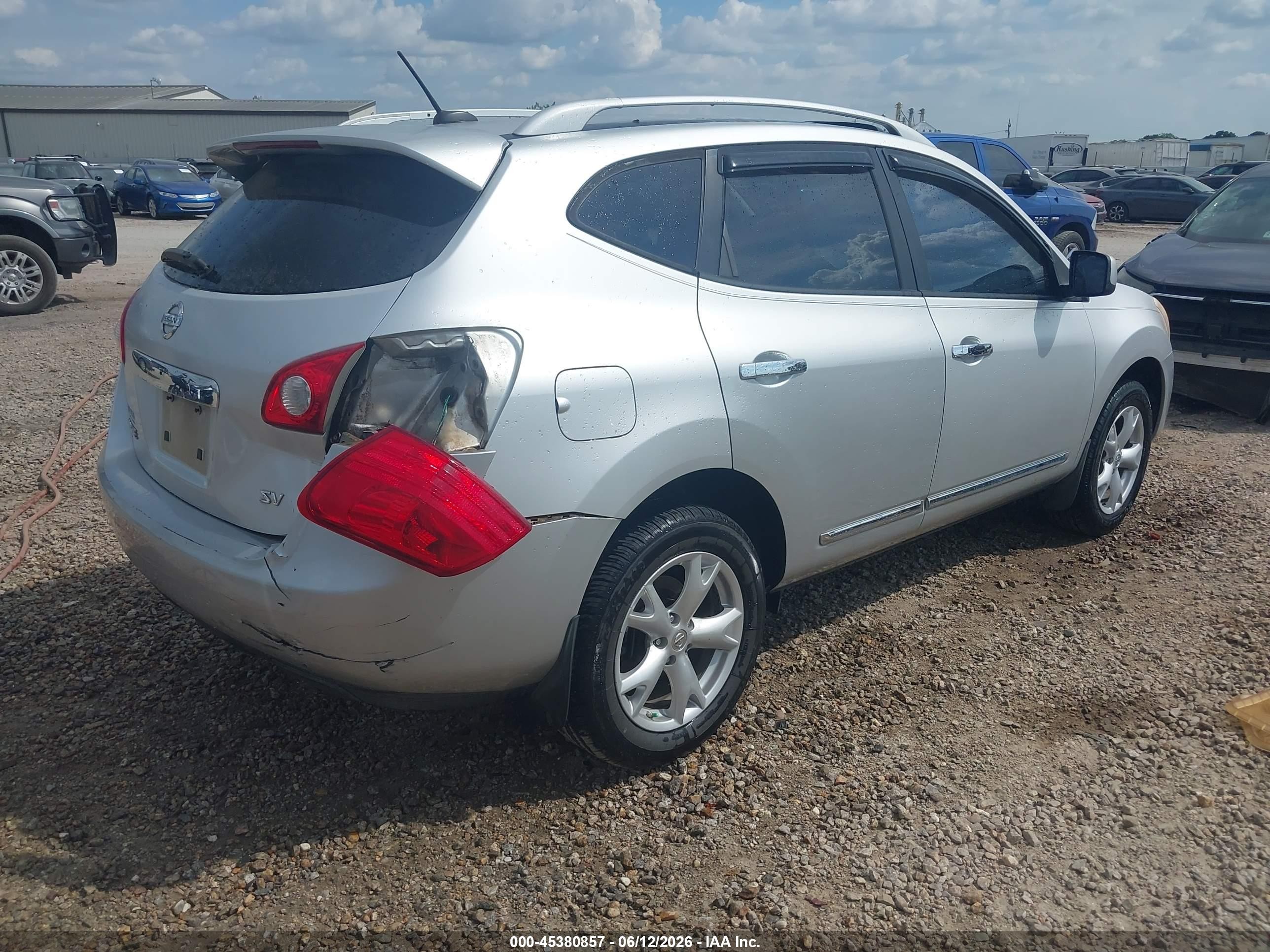 2011 Nissan Rogue Sv Silver vin: JN8AS5MT9BW162181