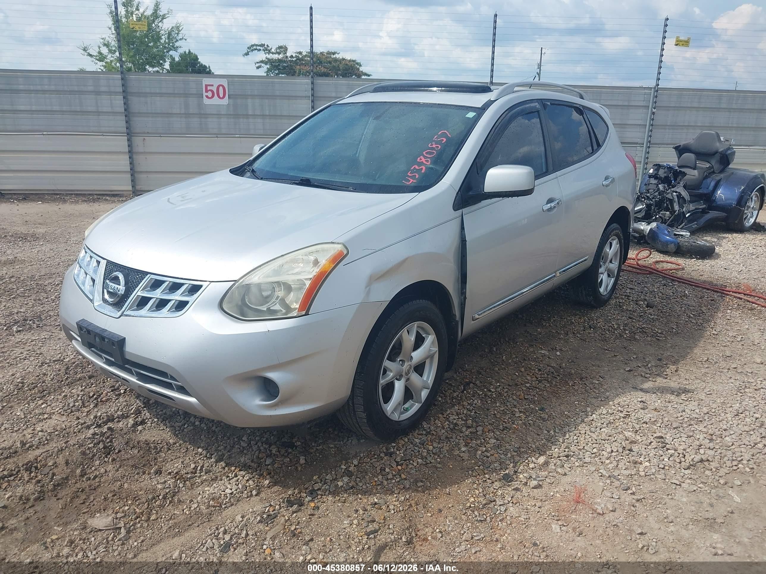 2011 Nissan Rogue Sv Silver vin: JN8AS5MT9BW162181