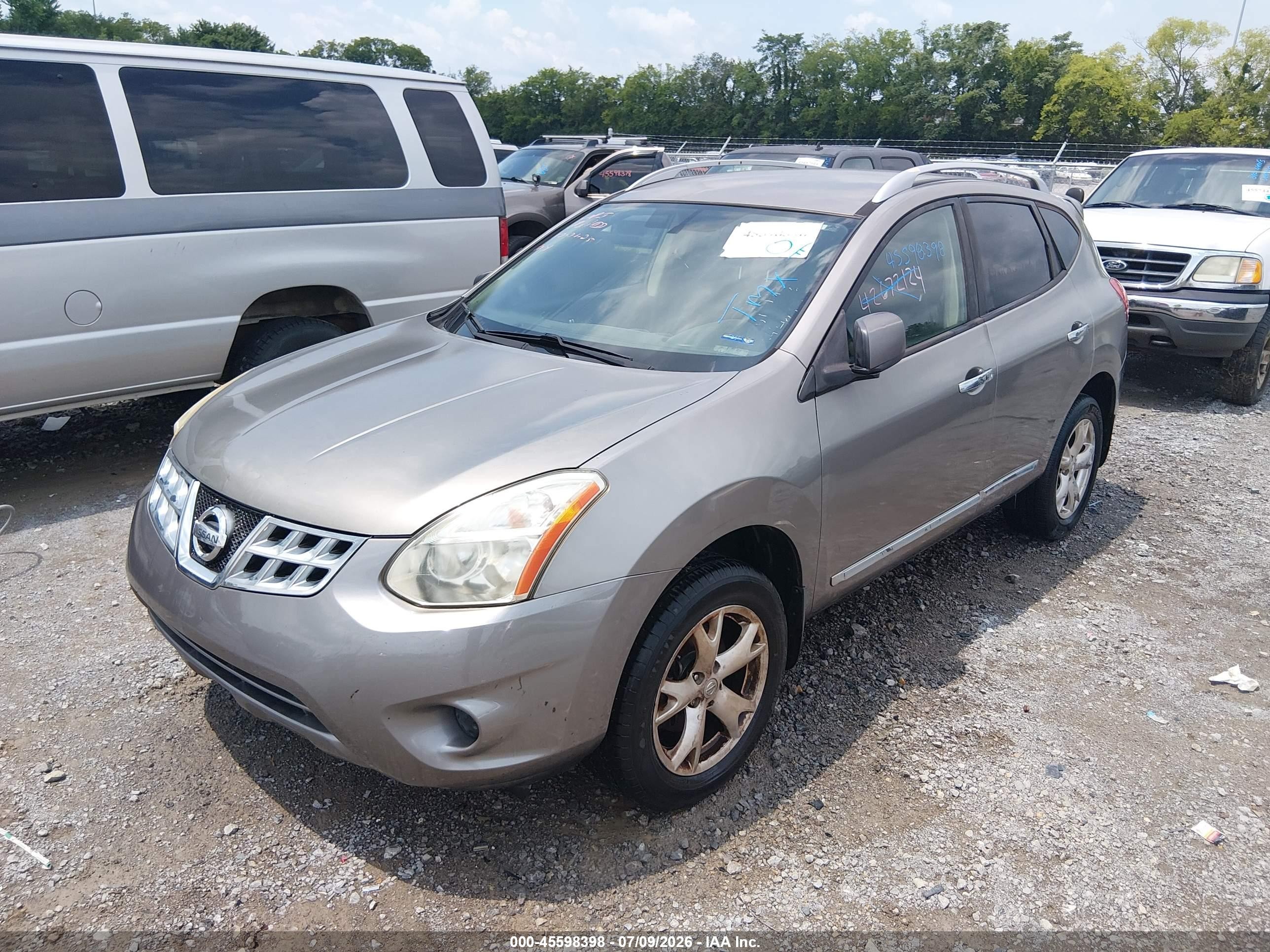 2011 Nissan Rogue Sv Gray vin: JN8AS5MT9BW166229
