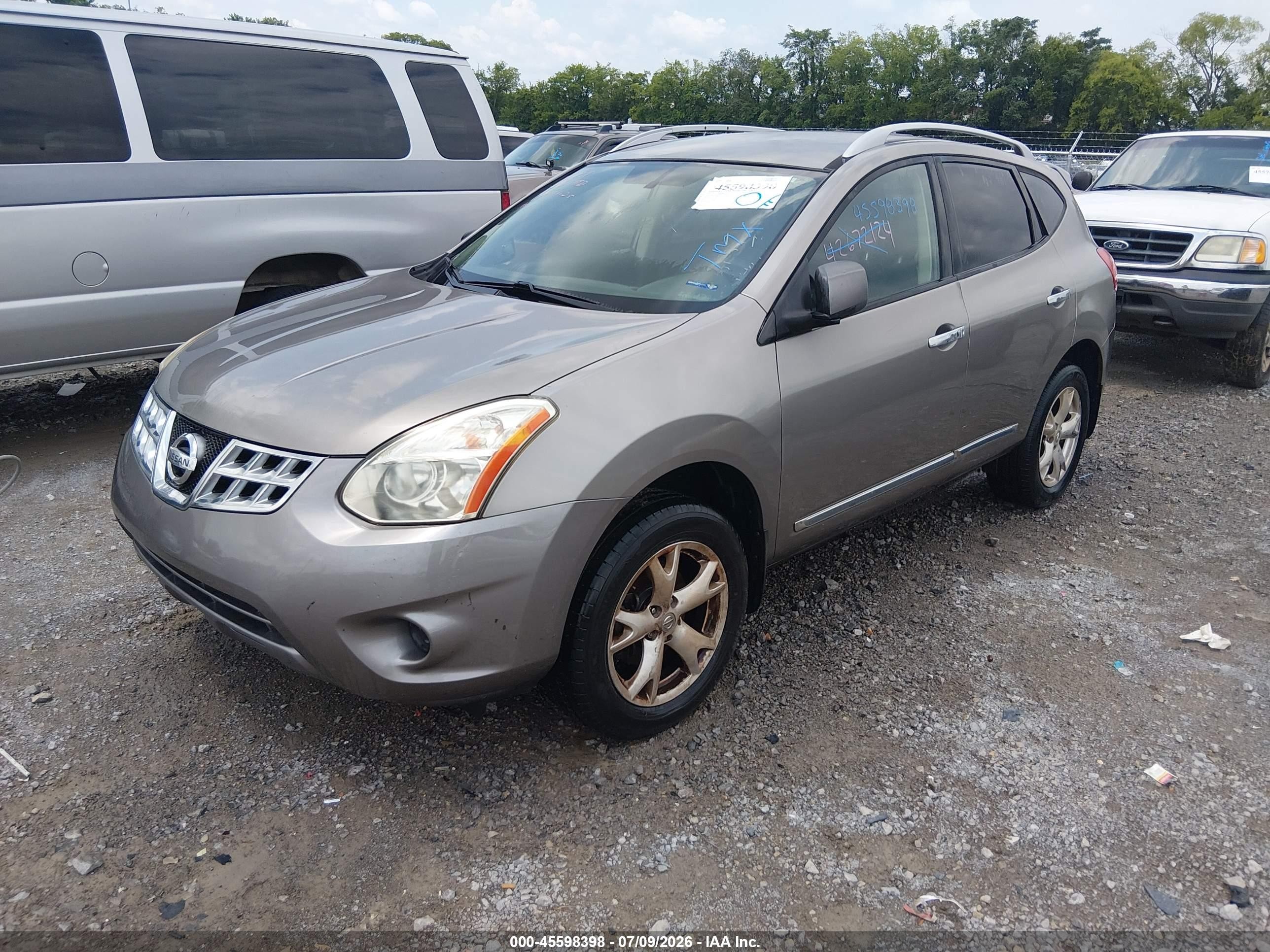 2011 Nissan Rogue Sv Gray vin: JN8AS5MT9BW166229