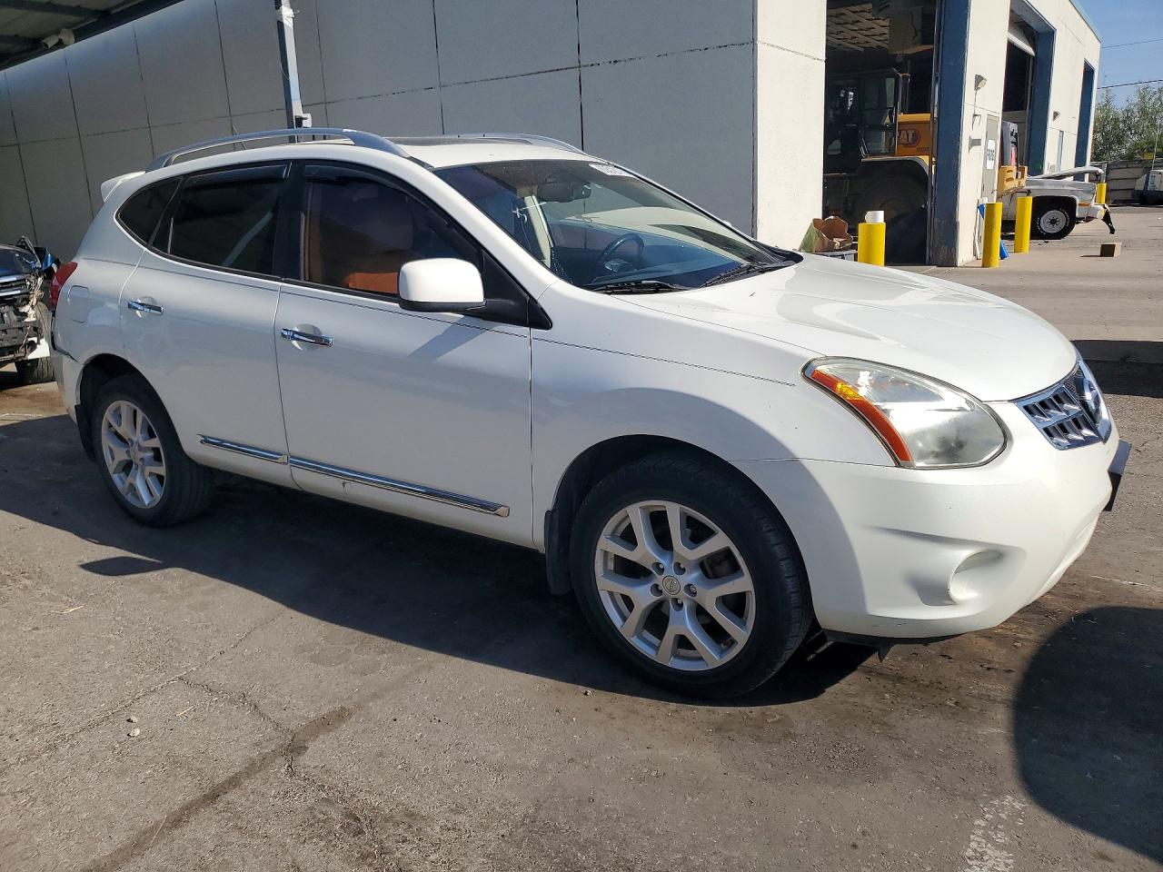 2011 Nissan Rogue S White vin: JN8AS5MT9BW185542