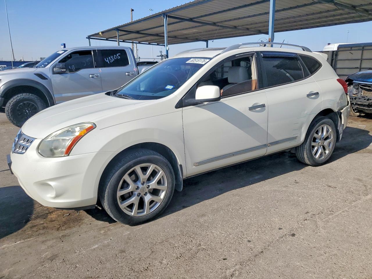 2011 Nissan Rogue S White vin: JN8AS5MT9BW185542