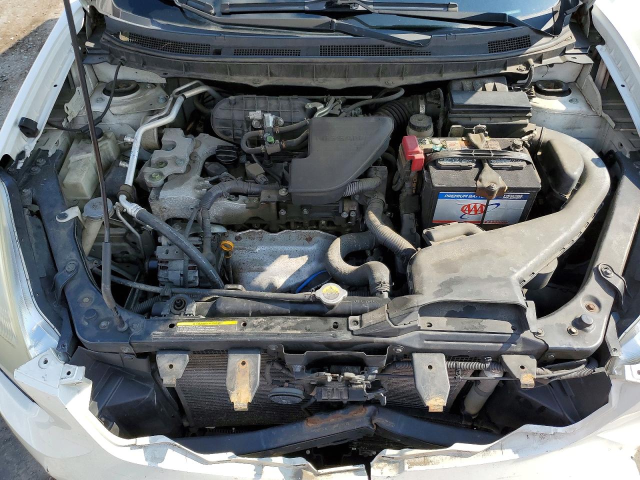 2011 Nissan Rogue S White vin: JN8AS5MT9BW185718