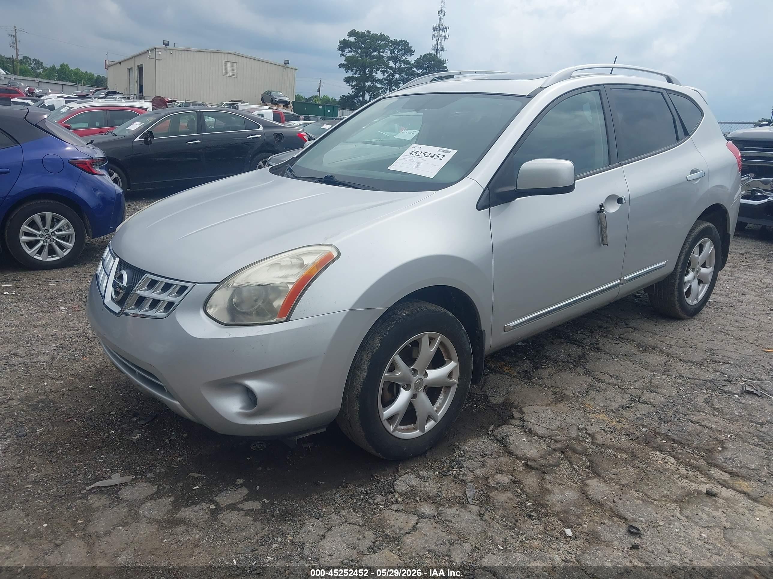 2011 Nissan Rogue Sv Silver vin: JN8AS5MT9BW563357
