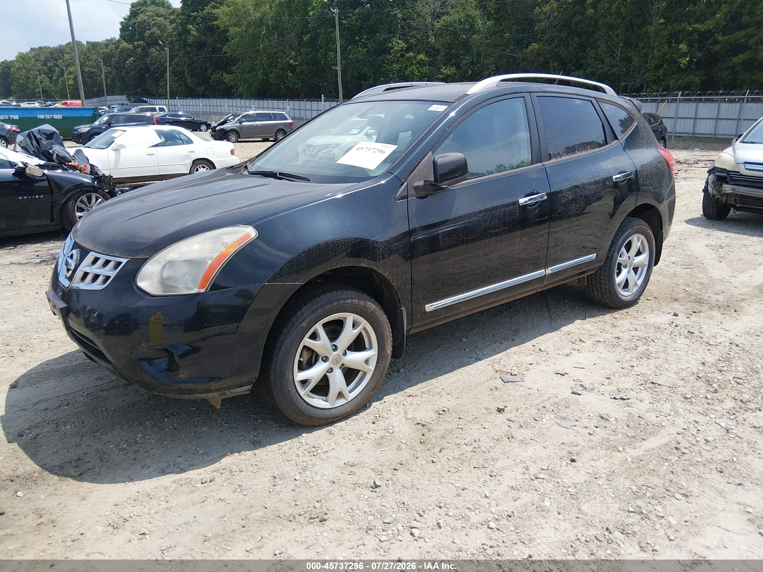 2011 Nissan Rogue Sv Black vin: JN8AS5MT9BW570549