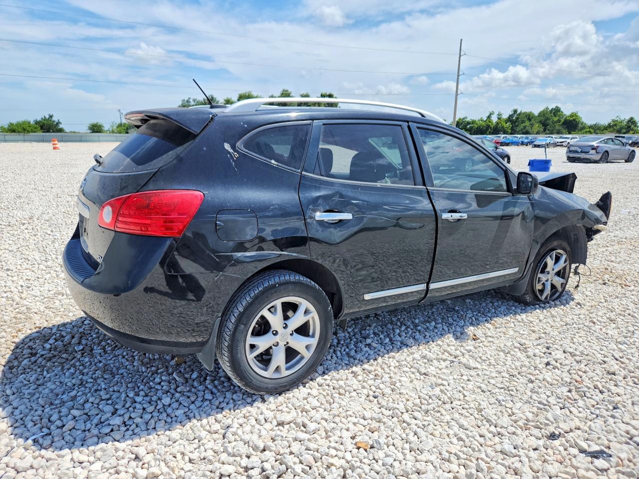 2011 Nissan Rogue Черный vin: JN8AS5MT9BW571748