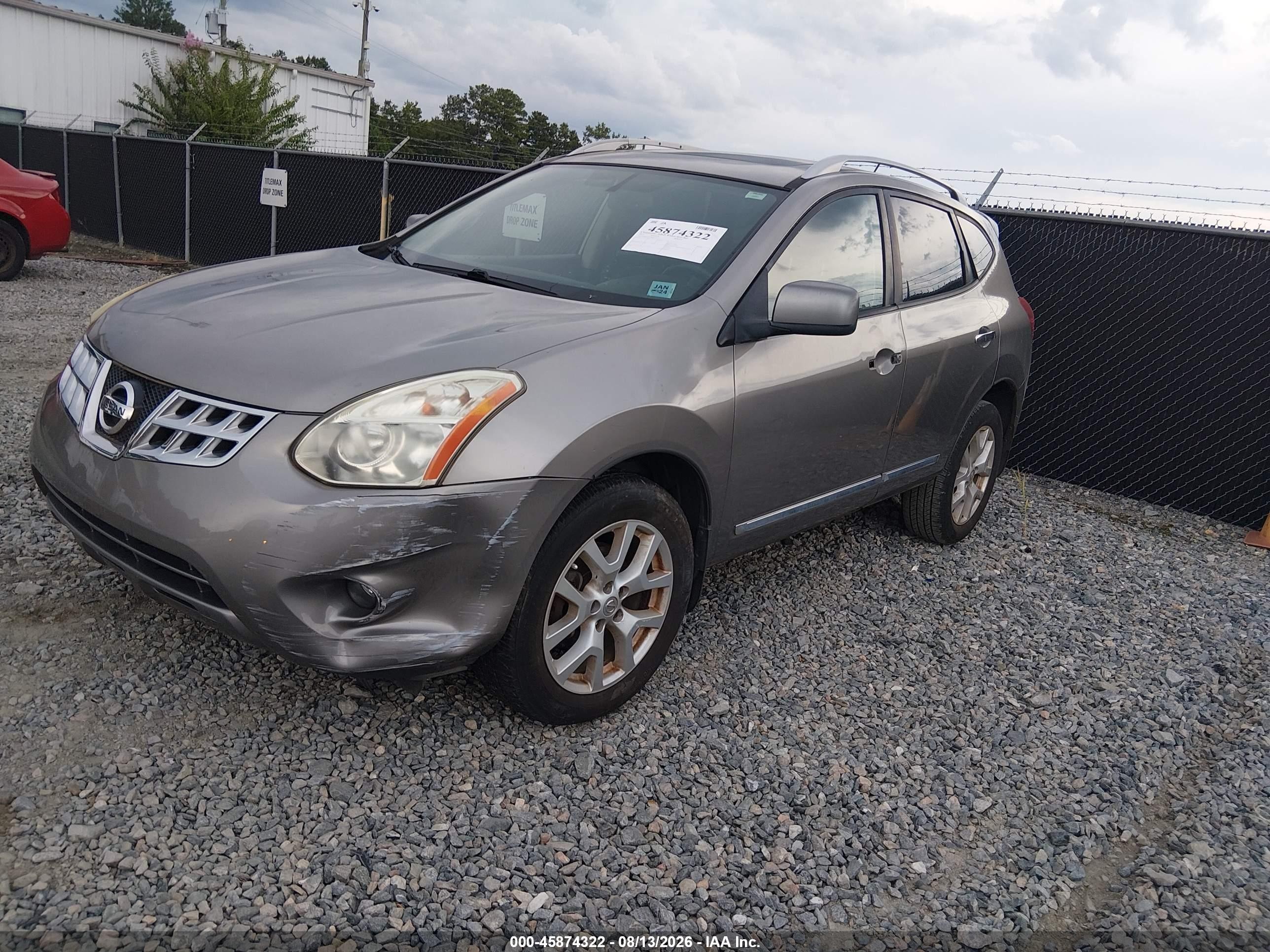 2011 Nissan Rogue Sv Gray vin: JN8AS5MT9BW576741