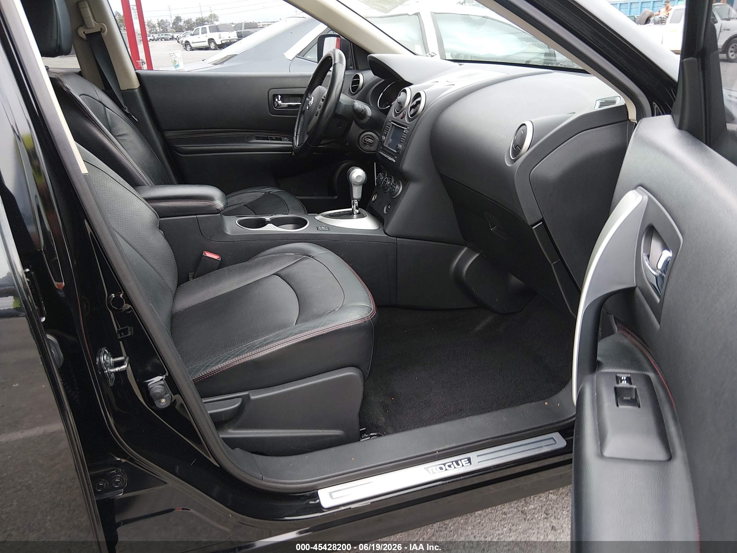 2012 Nissan Rogue Sv W/sl Pkg Black vin: JN8AS5MT9CW257826