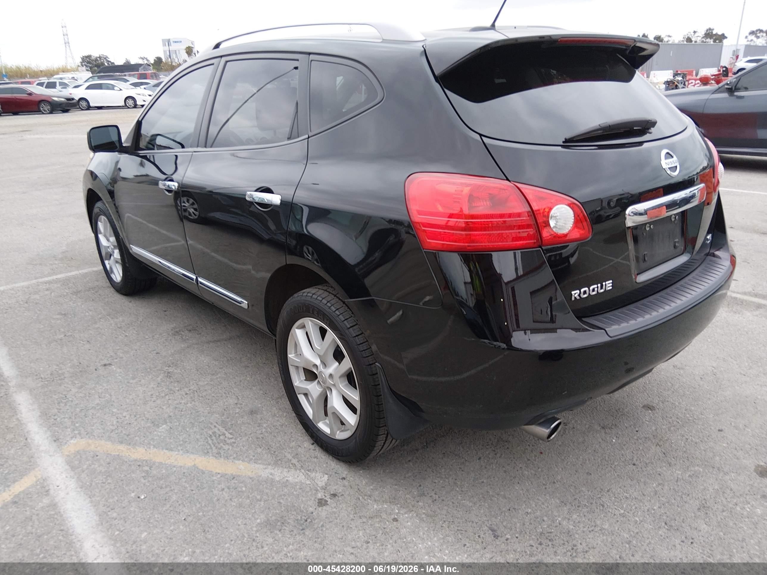 2012 Nissan Rogue Sv W/sl Pkg Black vin: JN8AS5MT9CW257826