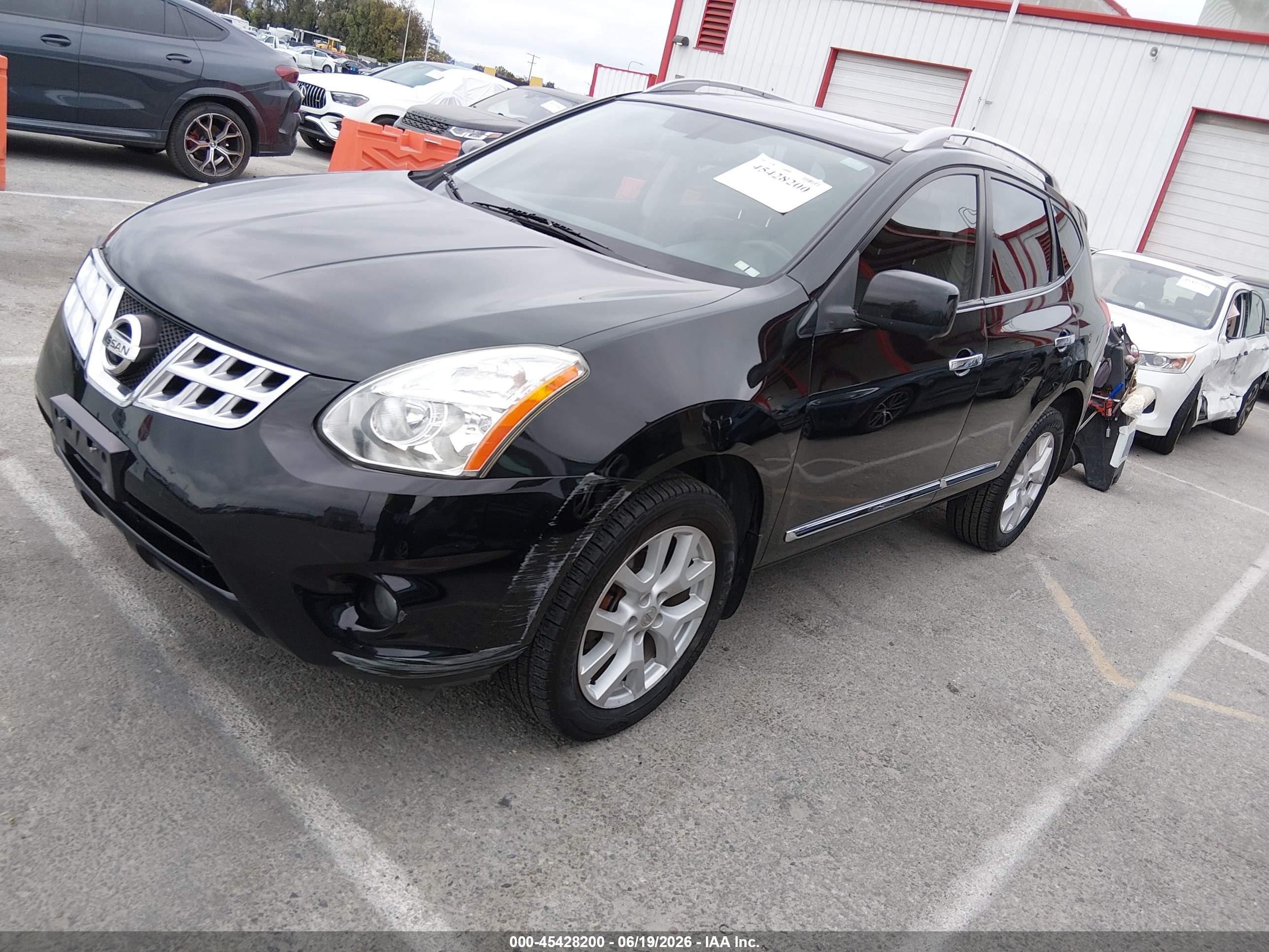 2012 Nissan Rogue Sv W/sl Pkg Black vin: JN8AS5MT9CW257826