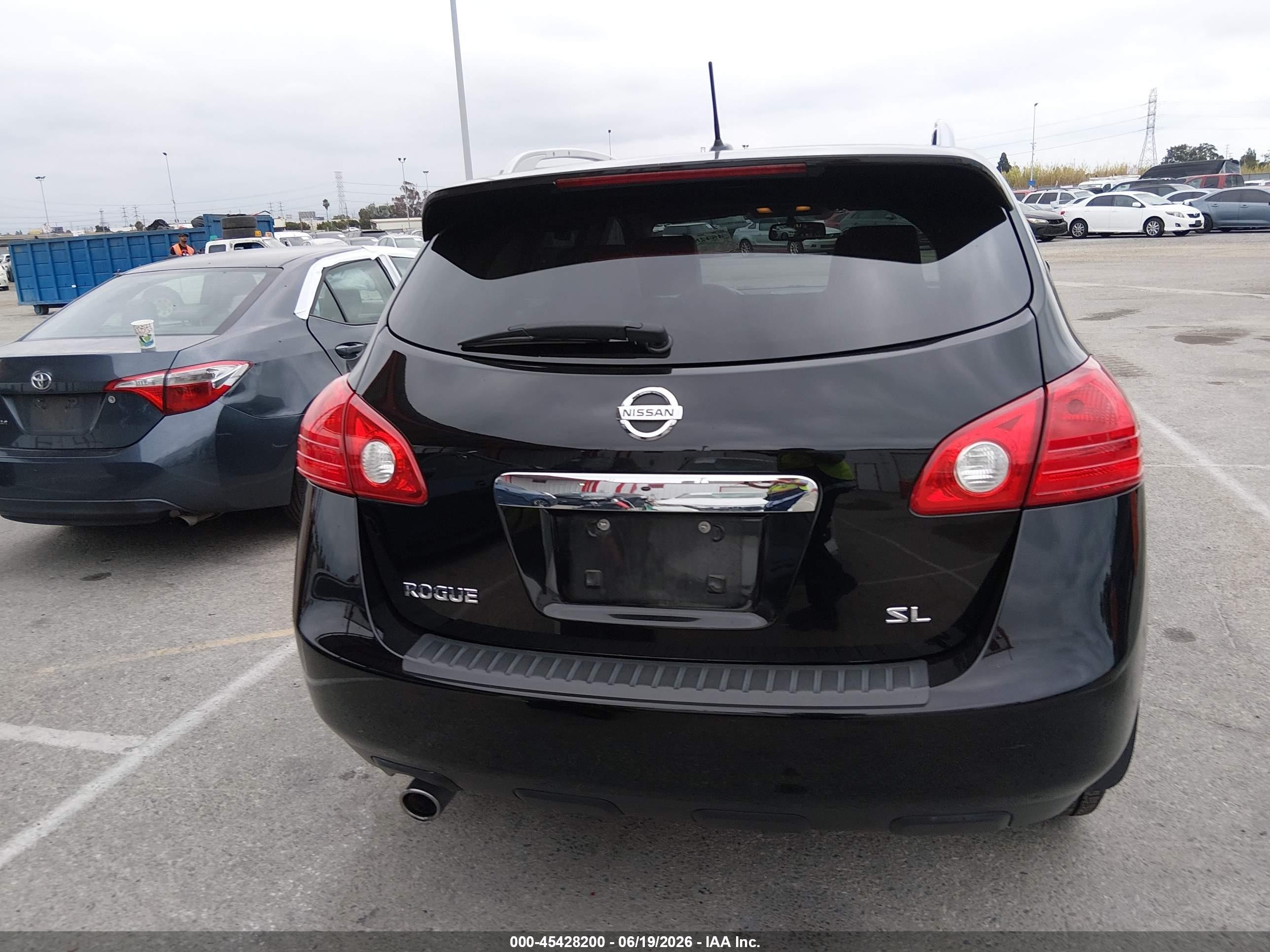 2012 Nissan Rogue Sv W/sl Pkg Black vin: JN8AS5MT9CW257826