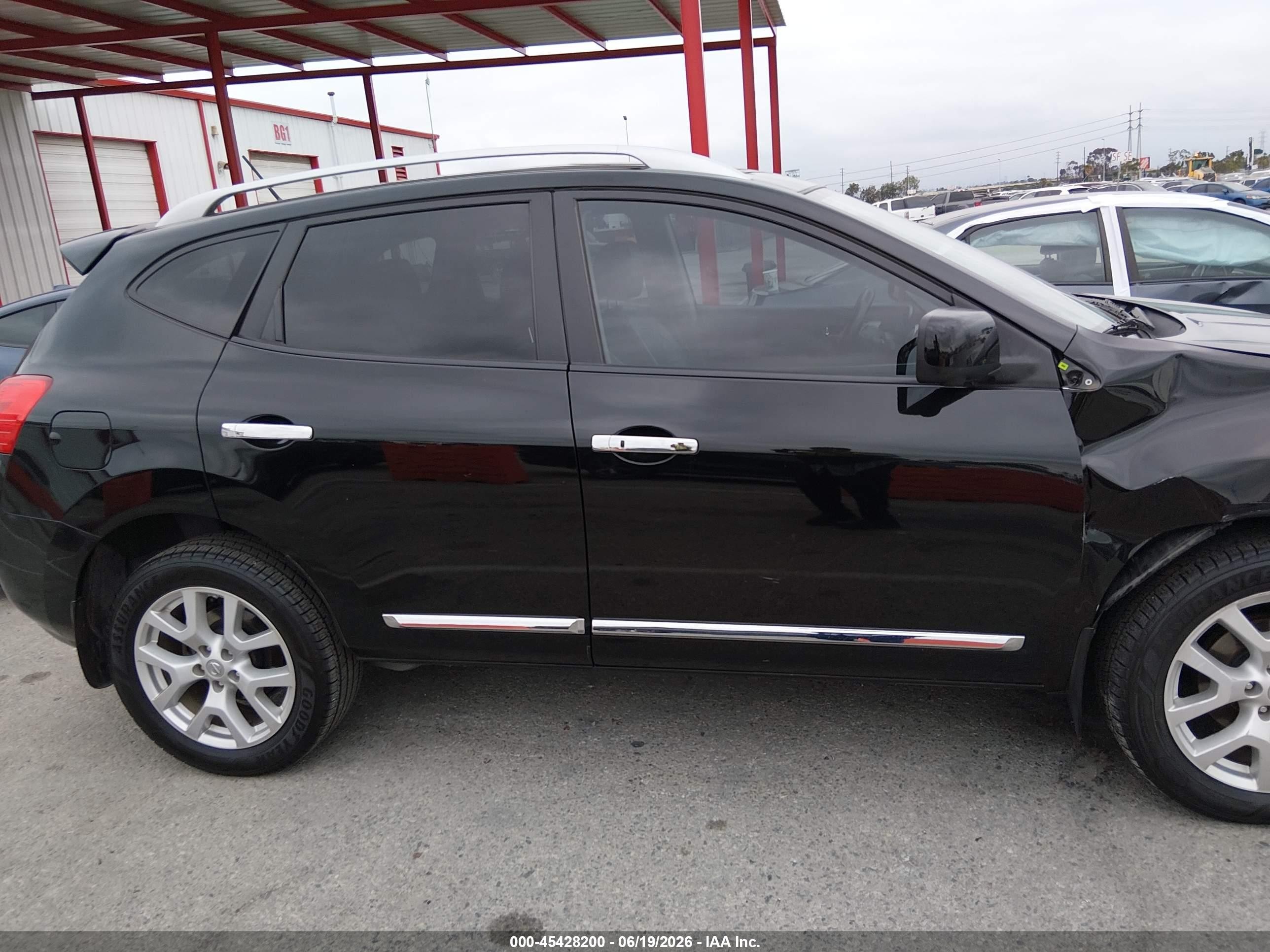 2012 Nissan Rogue Sv W/sl Pkg Black vin: JN8AS5MT9CW257826