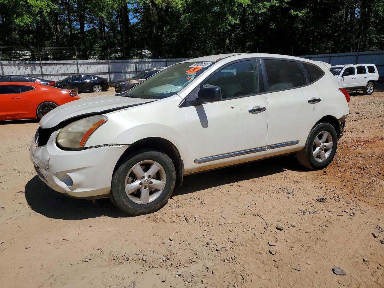 2012 Nissan Rogue S White vin: JN8AS5MT9CW262573