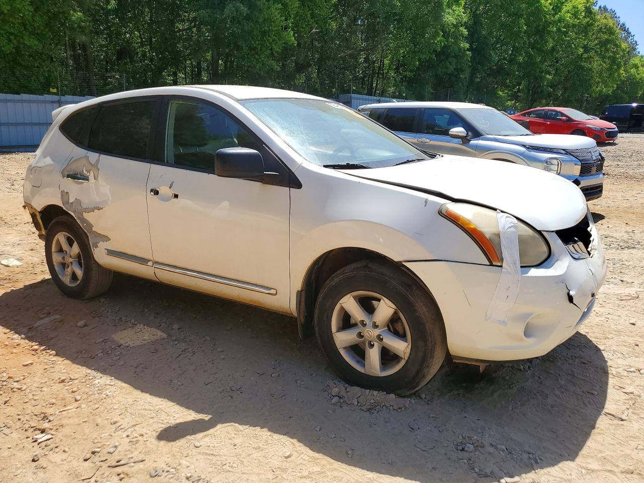 2012 Nissan Rogue S White vin: JN8AS5MT9CW262573