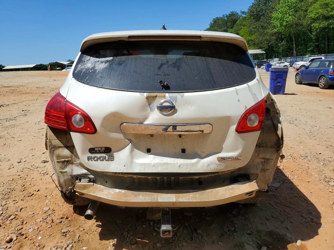 2012 Nissan Rogue S White vin: JN8AS5MT9CW262573