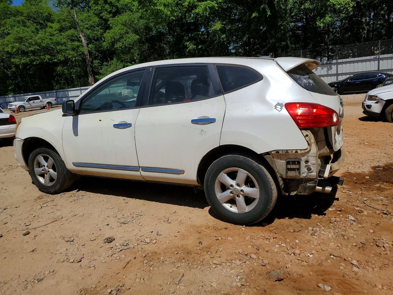 2012 Nissan Rogue S White vin: JN8AS5MT9CW262573