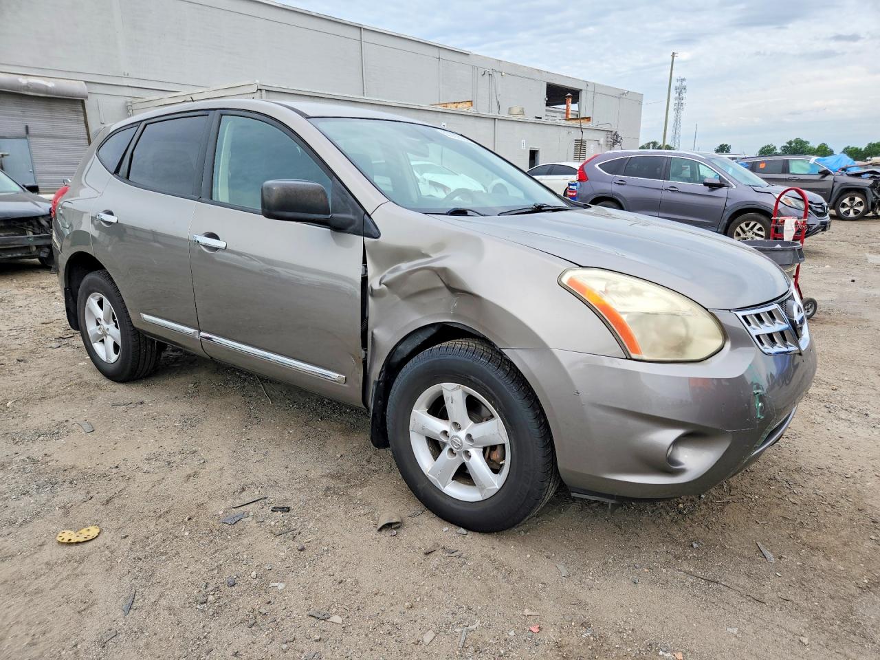 2012 Nissan Rogue S Gray vin: JN8AS5MT9CW266641