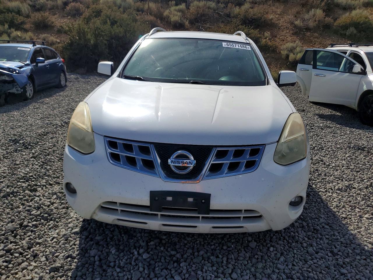2012 Nissan Rogue S White vin: JN8AS5MT9CW268261