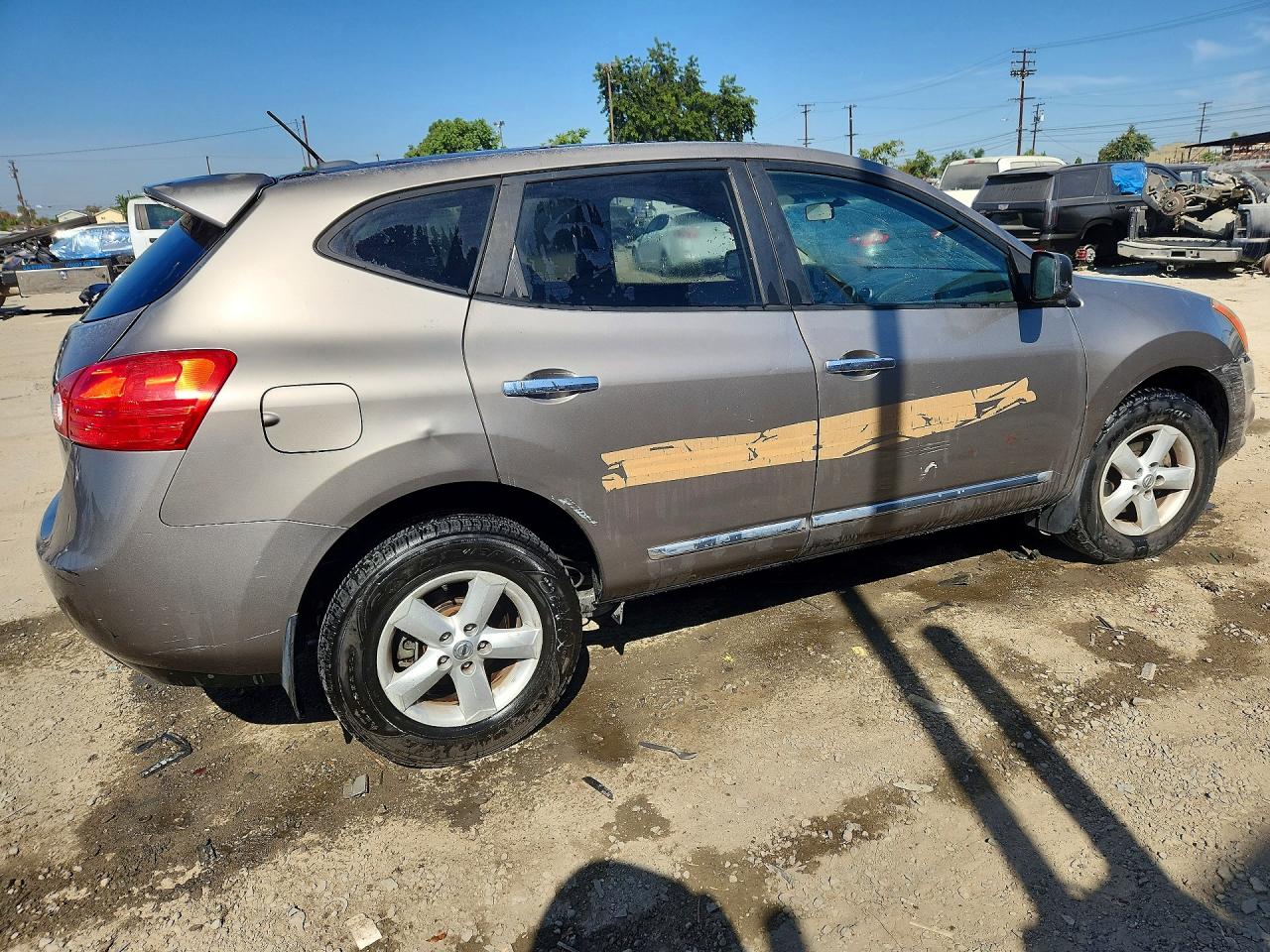 2012 Nissan Rogue S Brown vin: JN8AS5MT9CW274836
