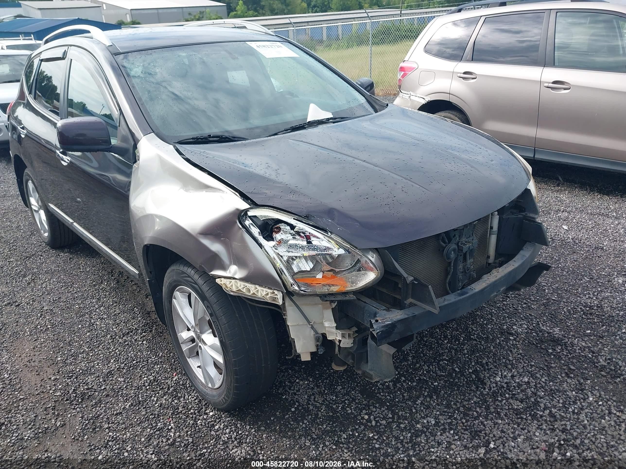 2012 Nissan Rogue Sv Фиолетовый vin: JN8AS5MT9CW279017