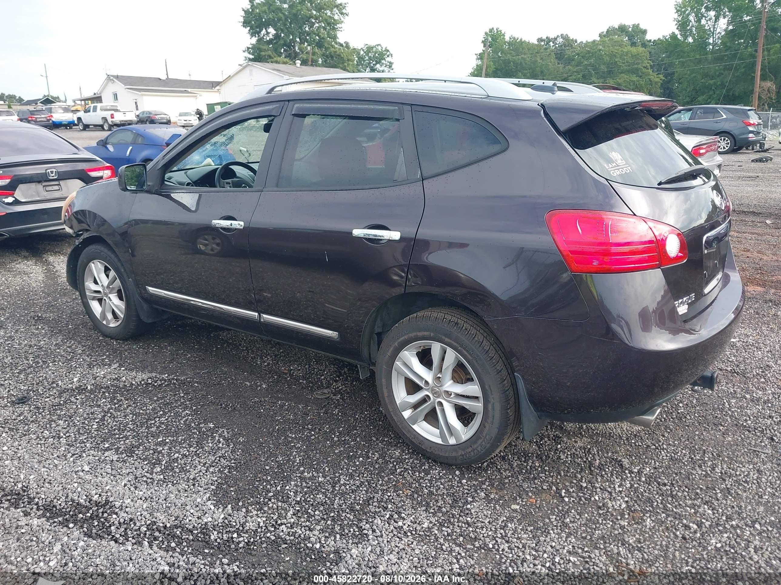 2012 Nissan Rogue Sv Фиолетовый vin: JN8AS5MT9CW279017