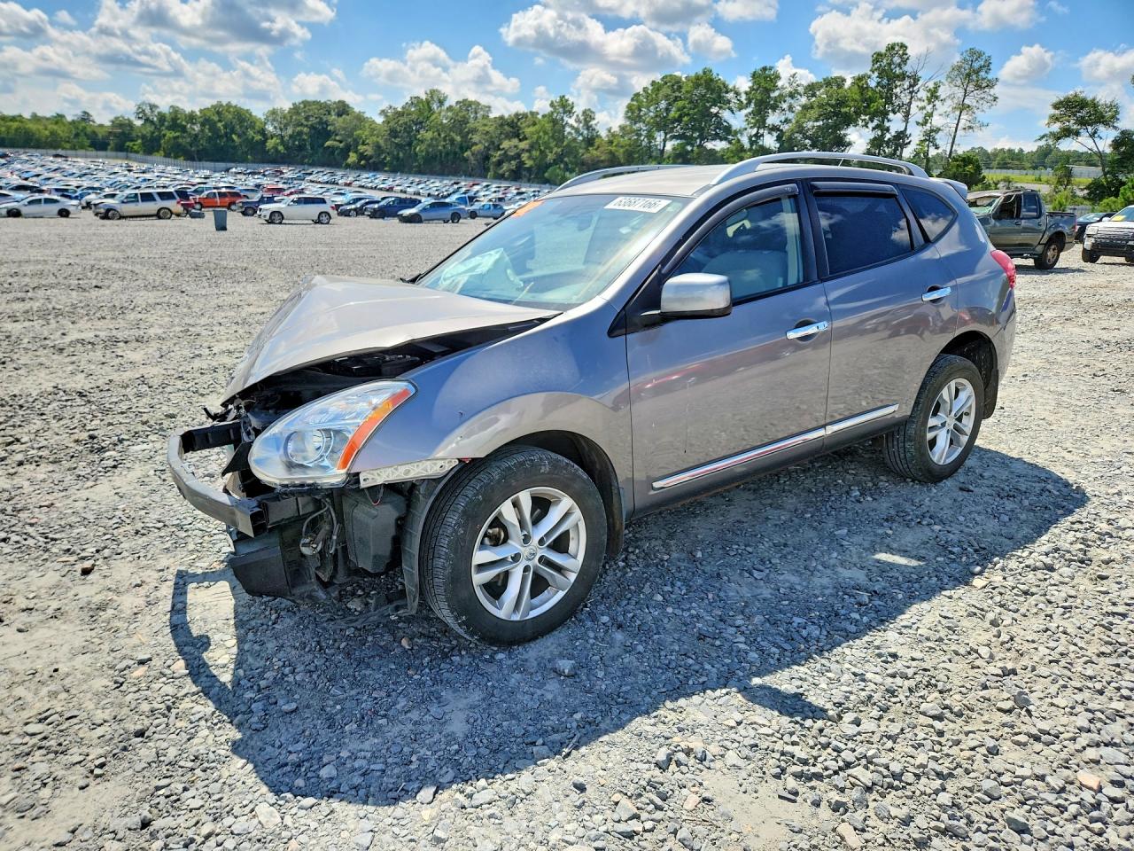 2012 Nissan Rogue S Gray vin: JN8AS5MT9CW279678