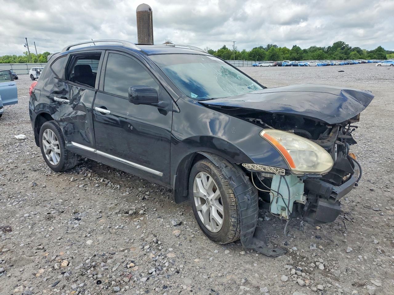 2012 Nissan Rogue S Black vin: JN8AS5MT9CW283407