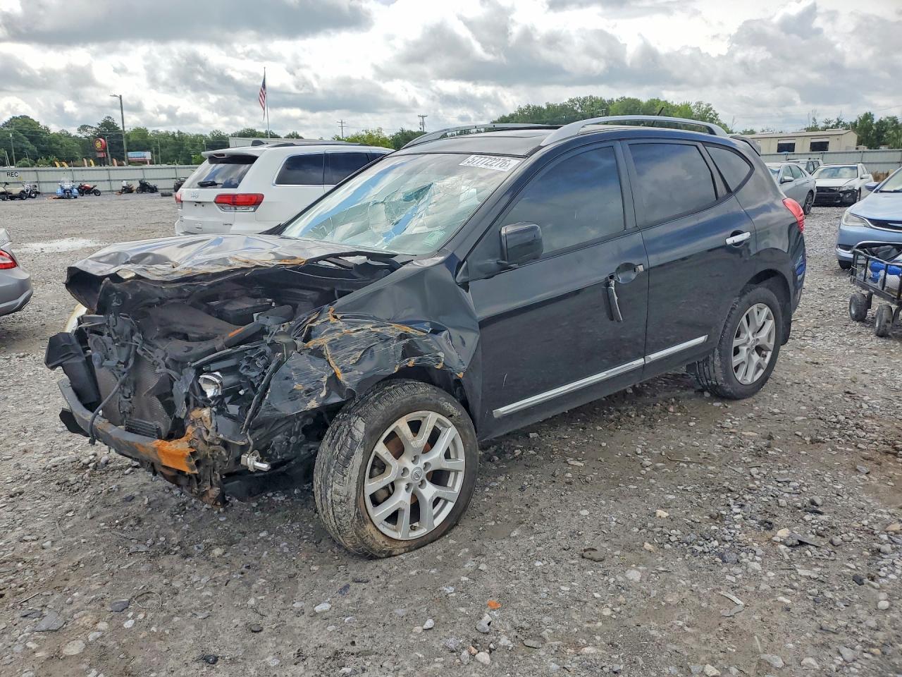 2012 Nissan Rogue S Black vin: JN8AS5MT9CW283407