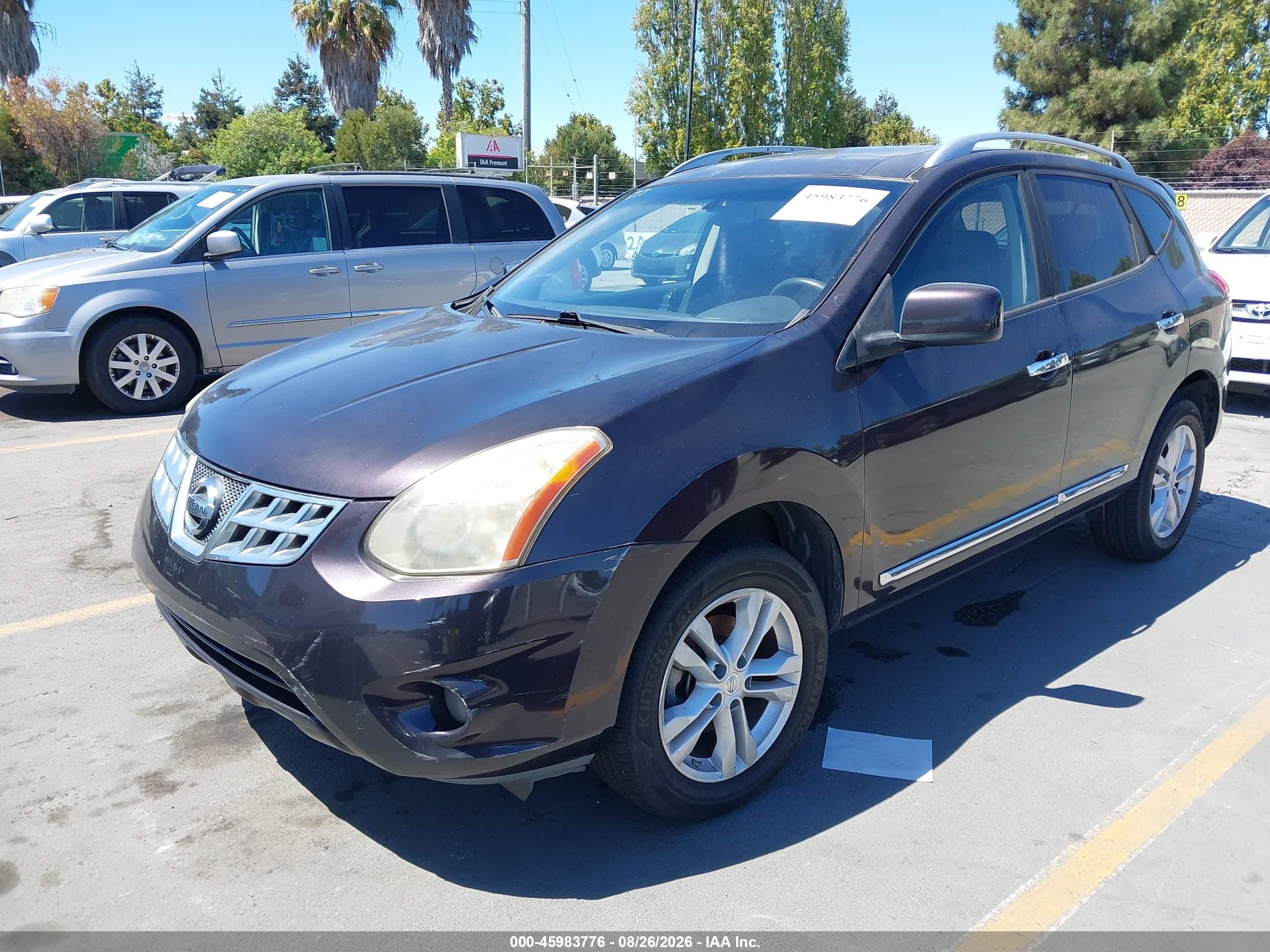 2012 Nissan Rogue Sv Black vin: JN8AS5MT9CW290616