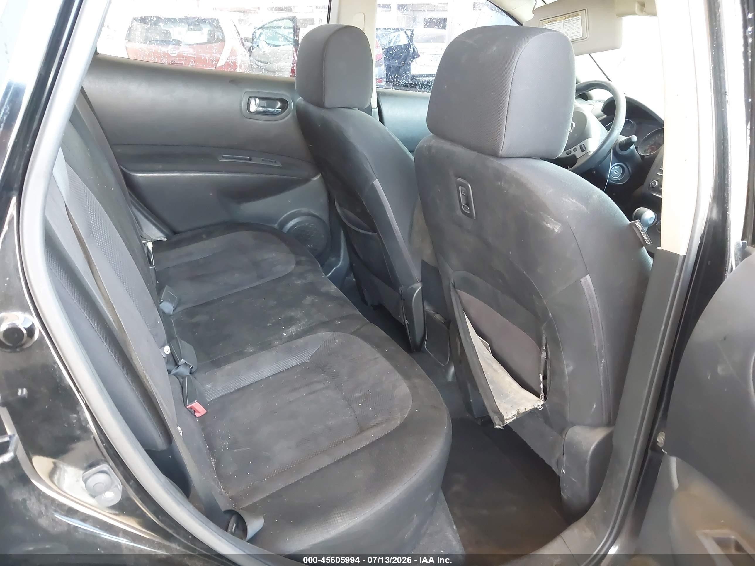 2012 Nissan Rogue S Black vin: JN8AS5MT9CW290633