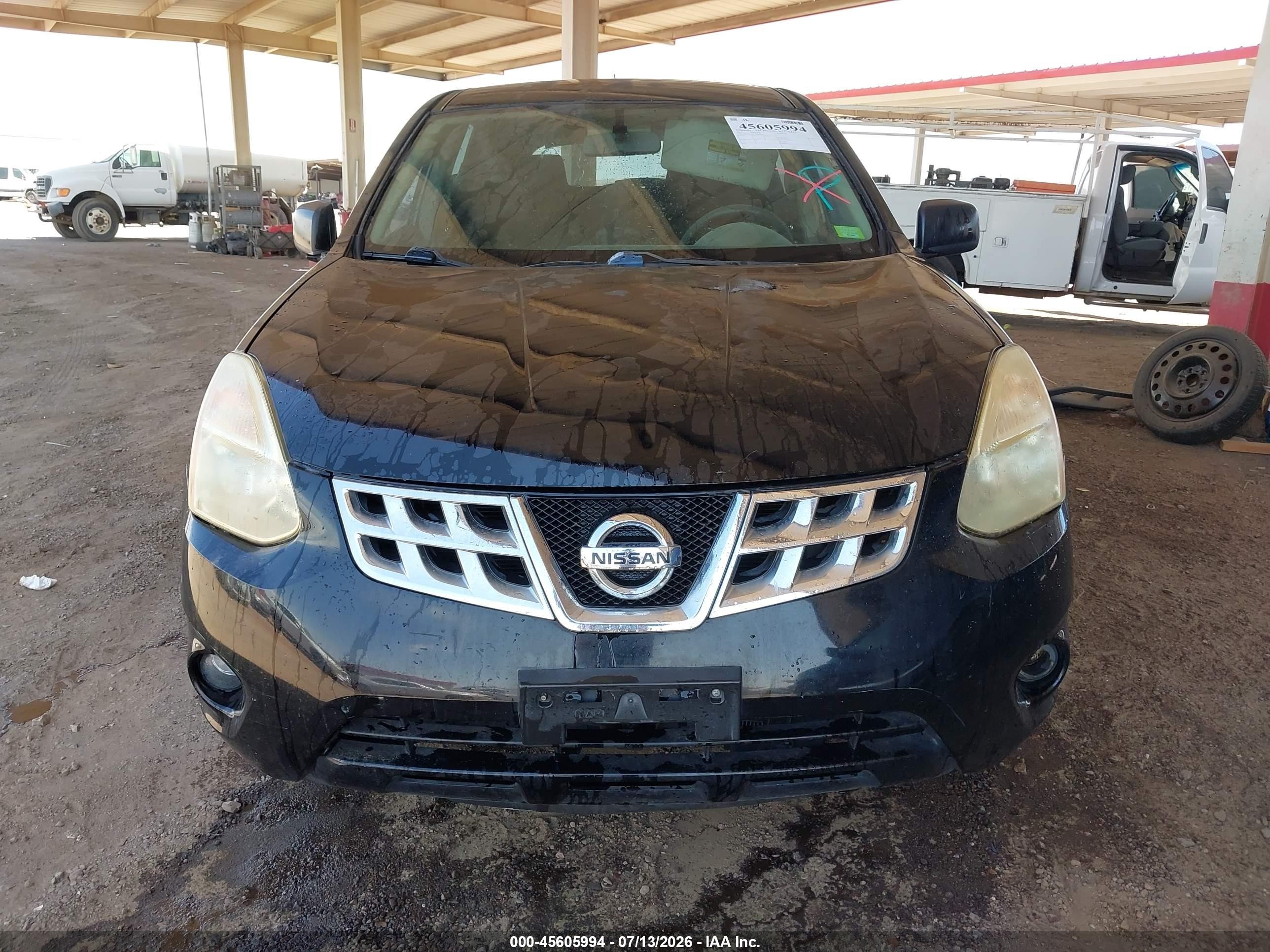 2012 Nissan Rogue S Black vin: JN8AS5MT9CW290633