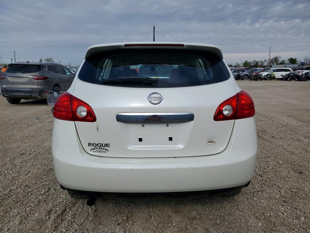 2012 Nissan Rogue S White vin: JN8AS5MT9CW294892