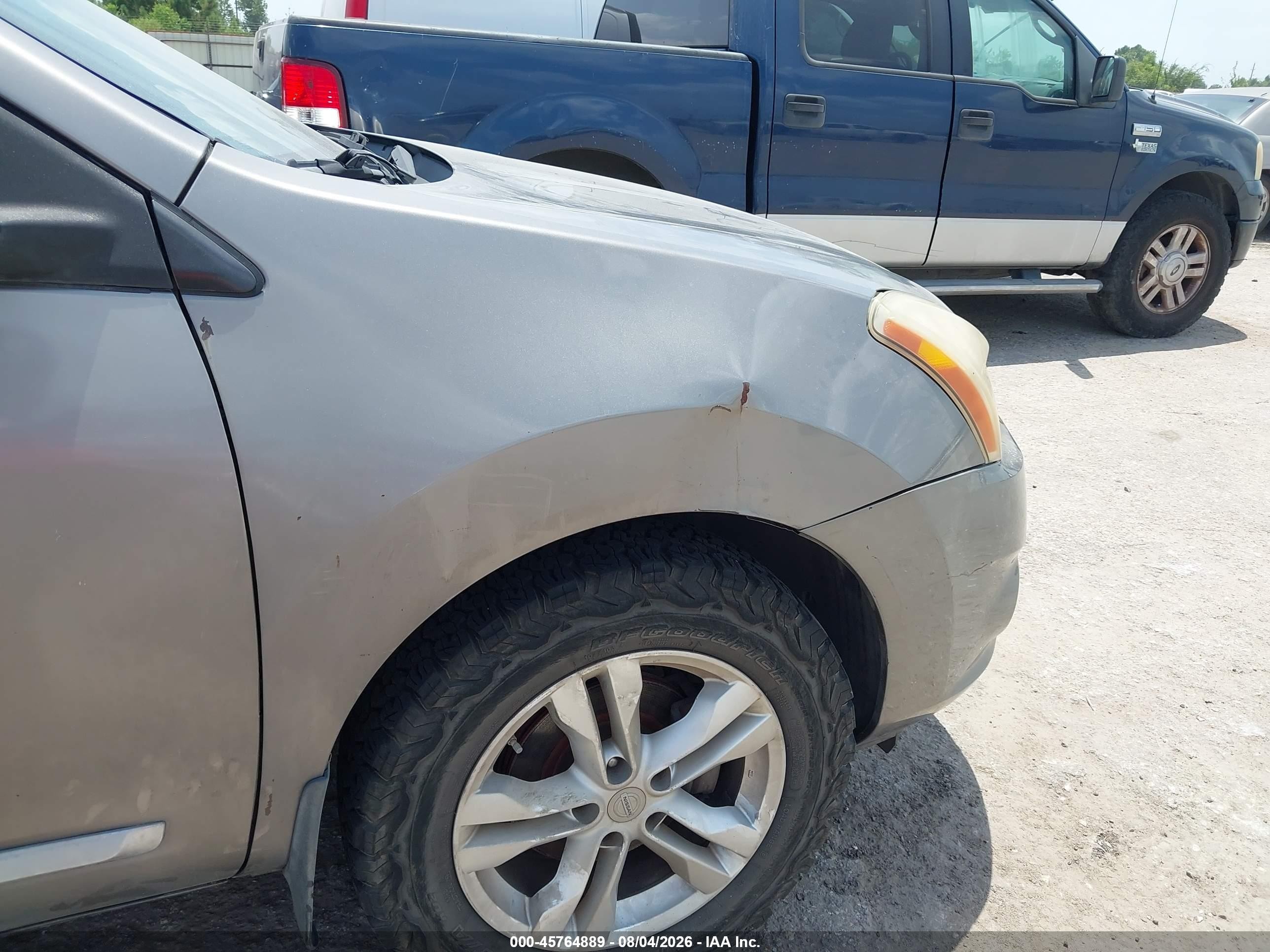 2012 Nissan Rogue Sv Серебряный vin: JN8AS5MT9CW296349