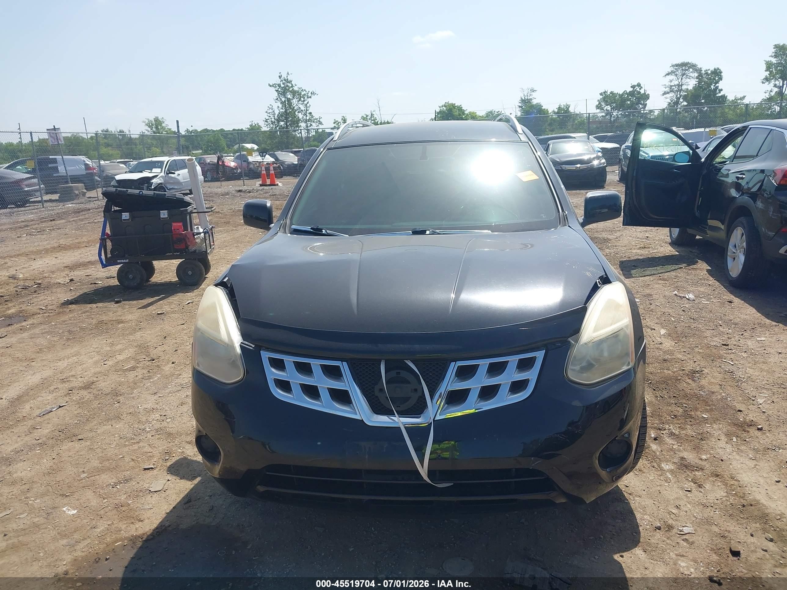 2012 Nissan Rogue Sv Black vin: JN8AS5MT9CW300741