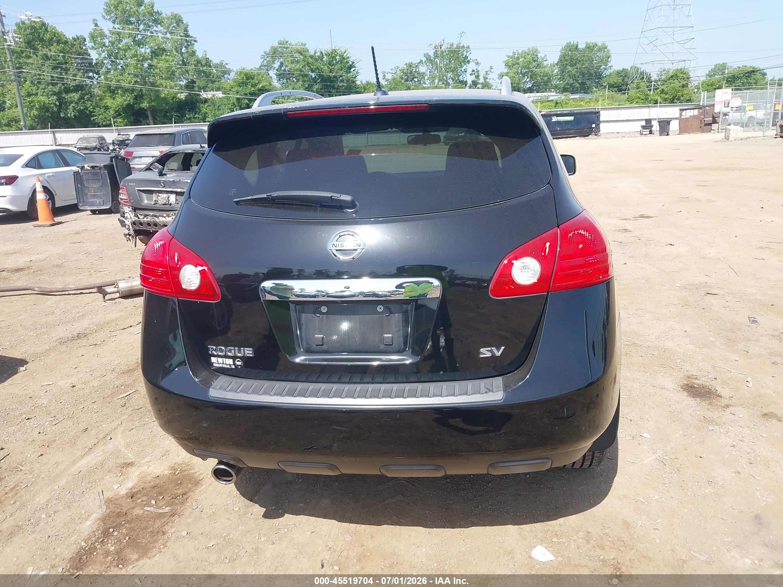 2012 Nissan Rogue Sv Black vin: JN8AS5MT9CW300741