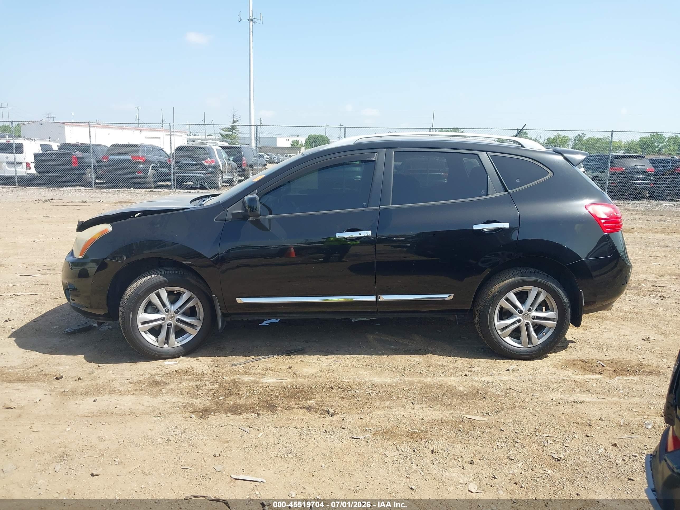 2012 Nissan Rogue Sv Black vin: JN8AS5MT9CW300741