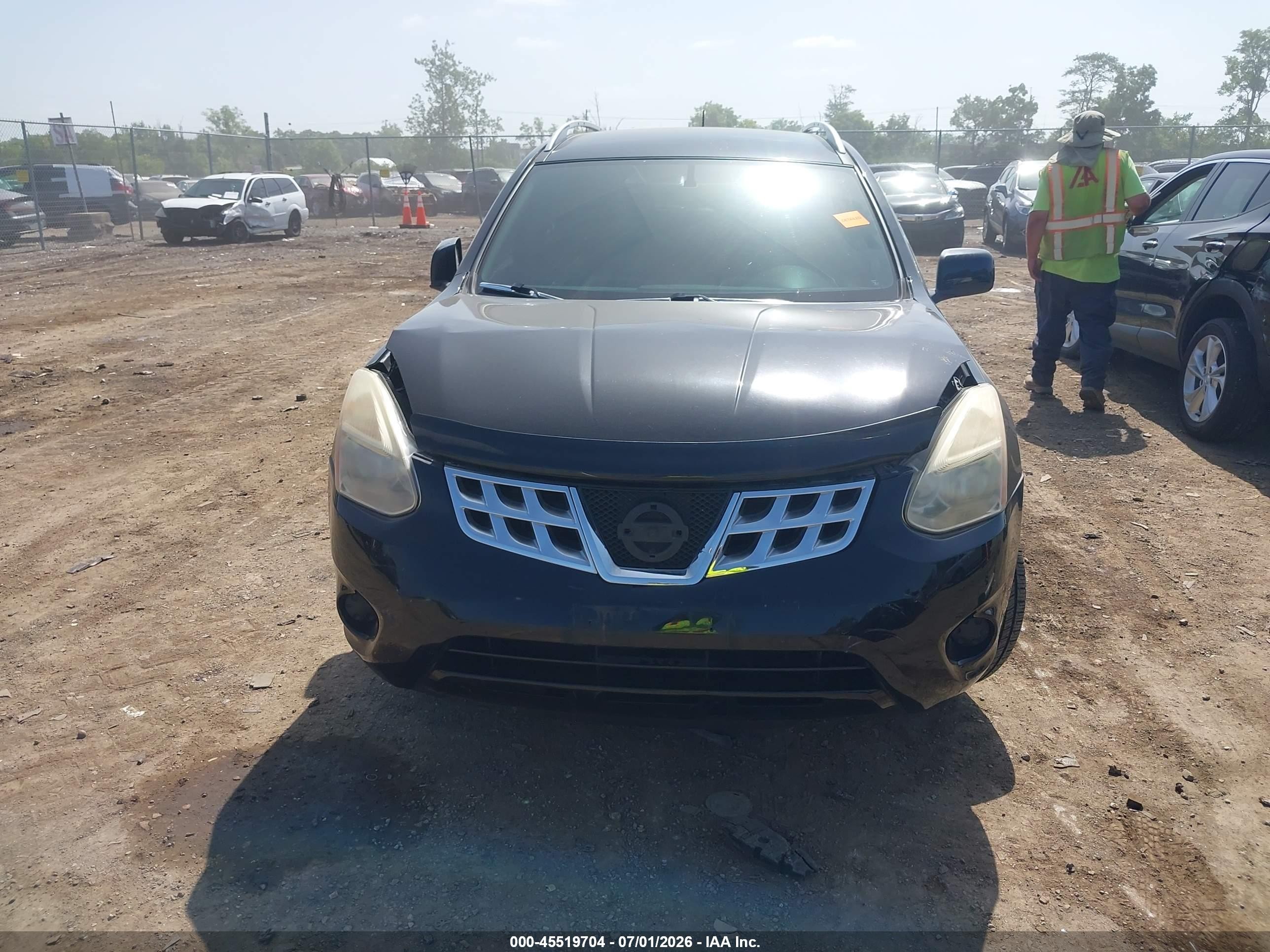 2012 Nissan Rogue Sv Black vin: JN8AS5MT9CW300741