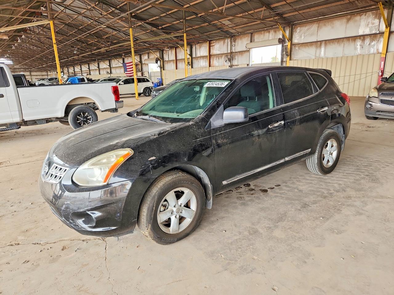 2012 Nissan Rogue S Black vin: JN8AS5MT9CW301176