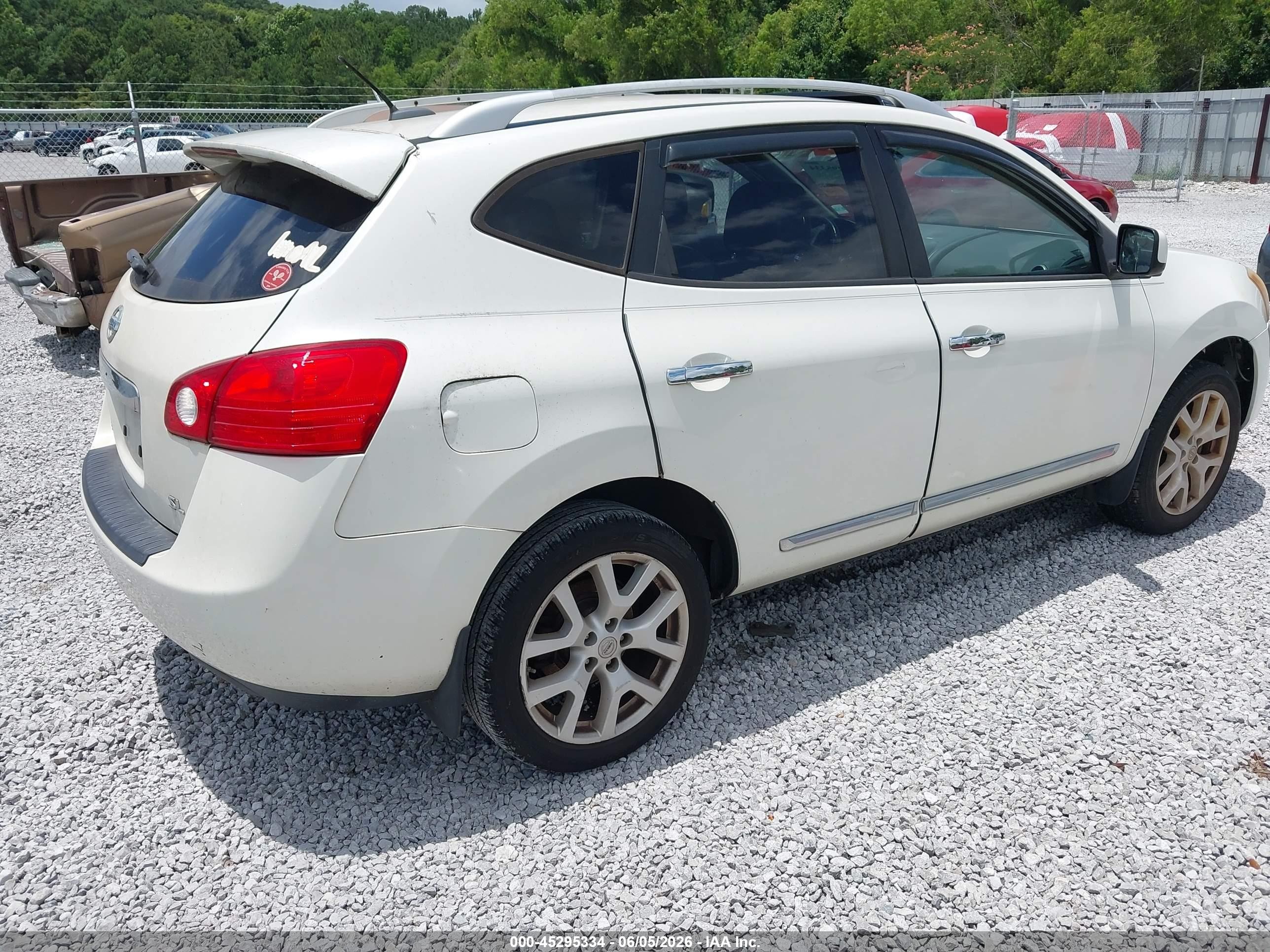 2012 Nissan Rogue Sv W/sl Pkg Белый vin: JN8AS5MT9CW302778