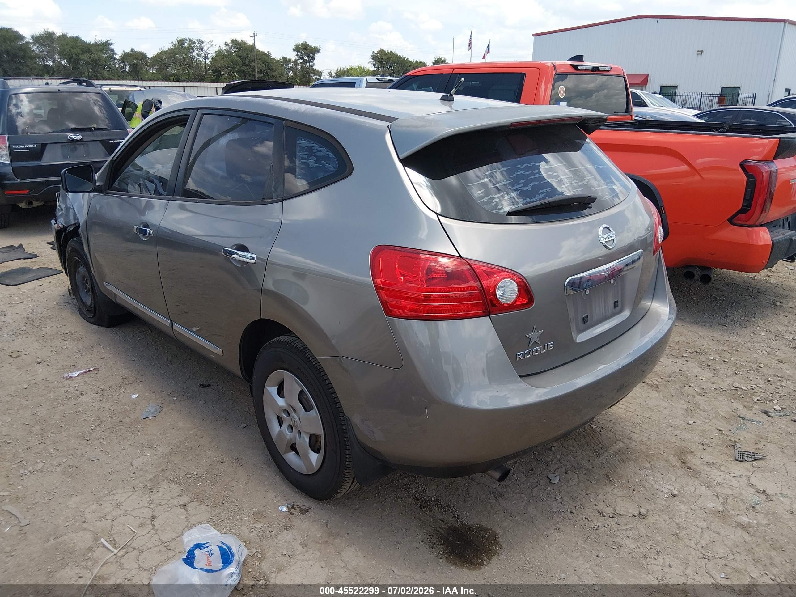 2012 Nissan Rogue S Gray vin: JN8AS5MT9CW612204