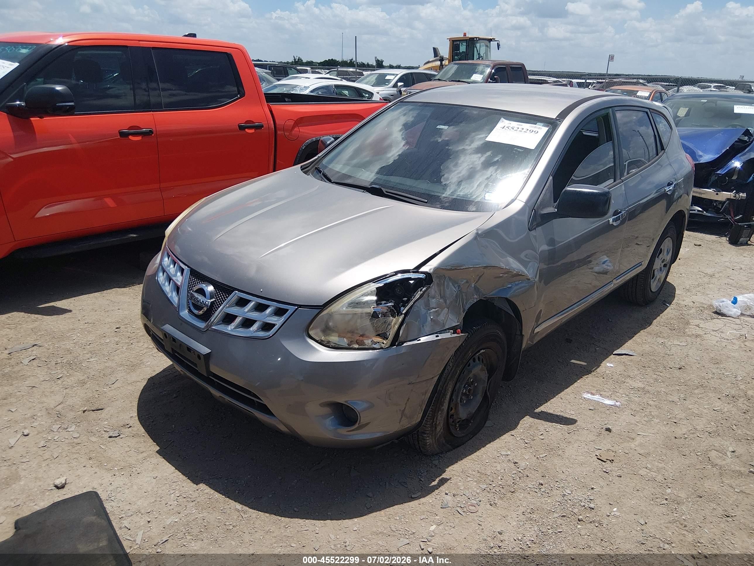 2012 Nissan Rogue S Gray vin: JN8AS5MT9CW612204