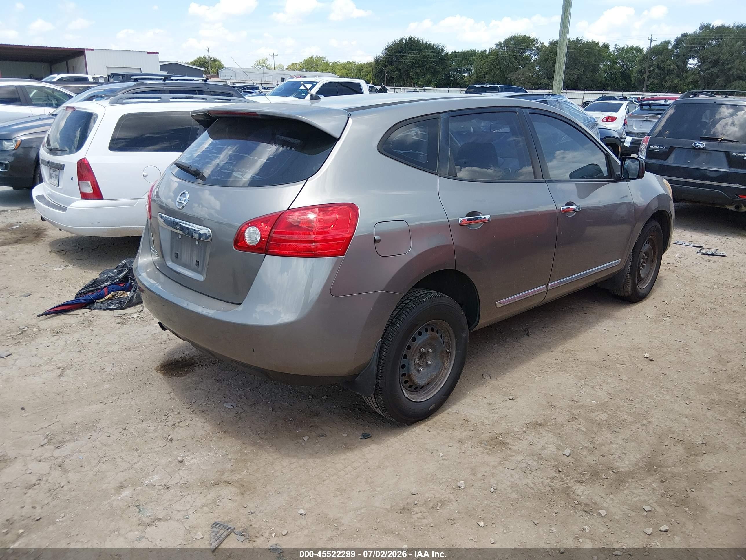 2012 Nissan Rogue S Gray vin: JN8AS5MT9CW612204